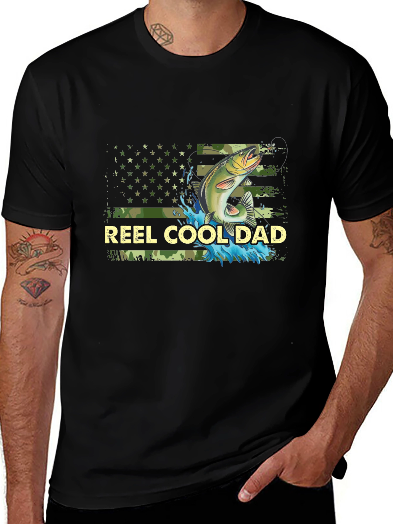 Variant 23 of Reel Cool Dad Fishing T-Shirt
