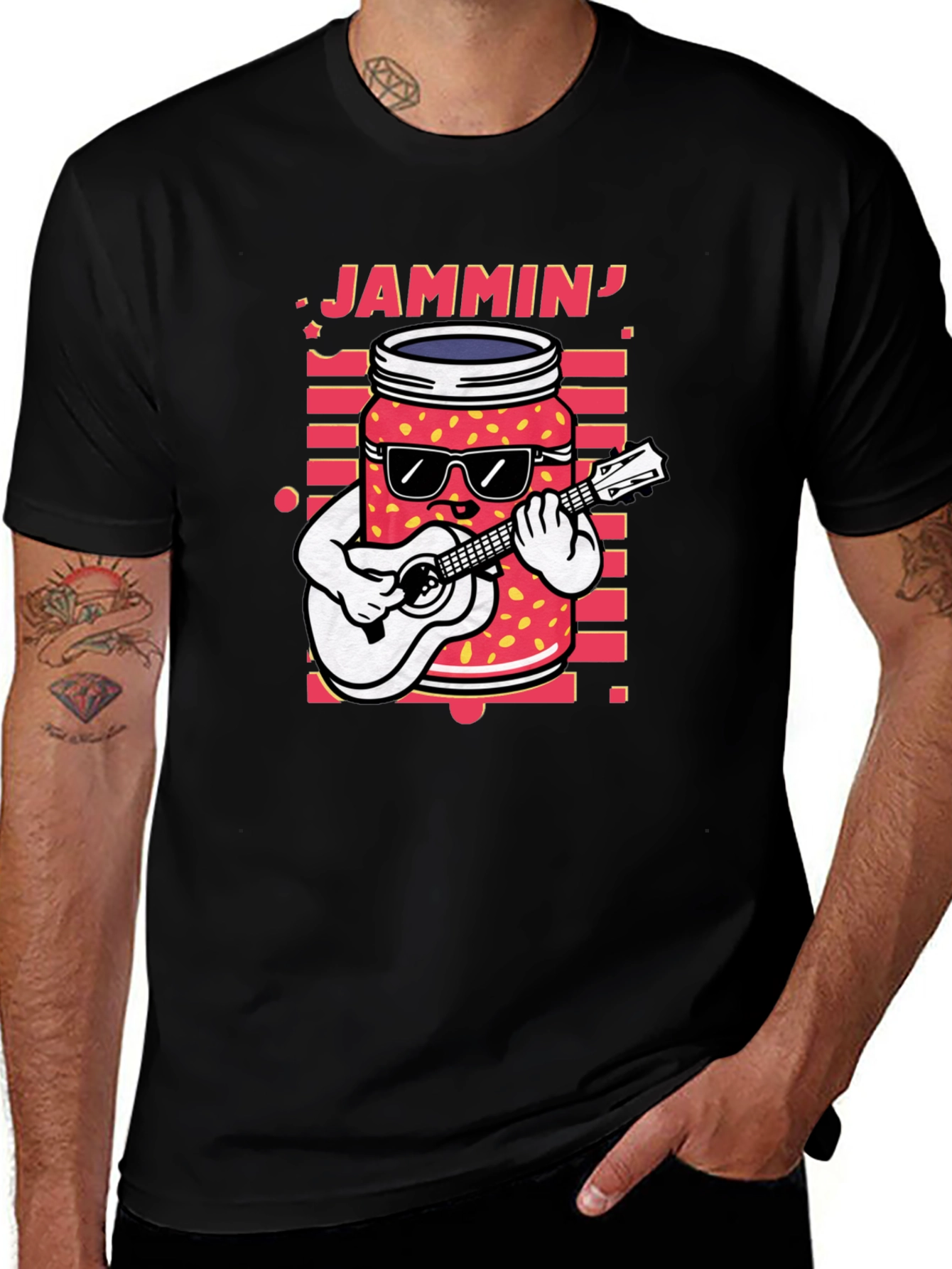 Variant 28 of Jammin' Jar T-Shirt - Cool Music Lover Tee