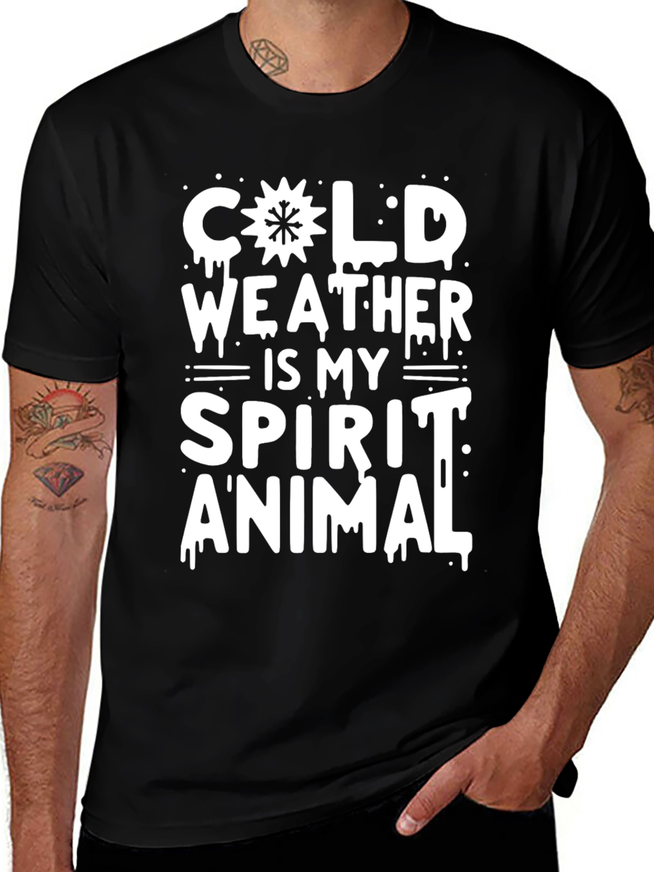 Variant 19 of Cold Weather Is My Spirit Animal T-Shirt