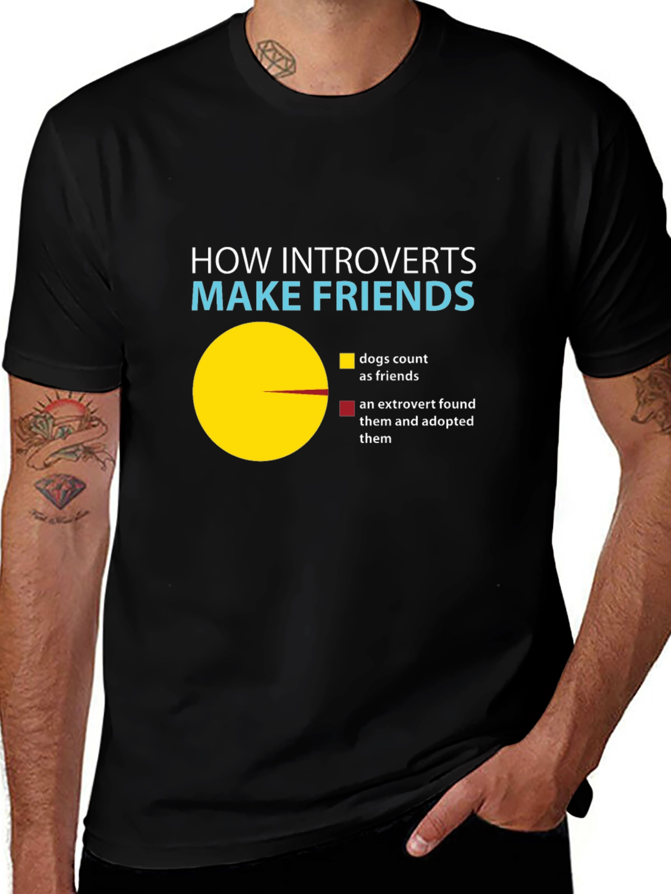 Variant 21 of Introvert Friend Making T-Shirt