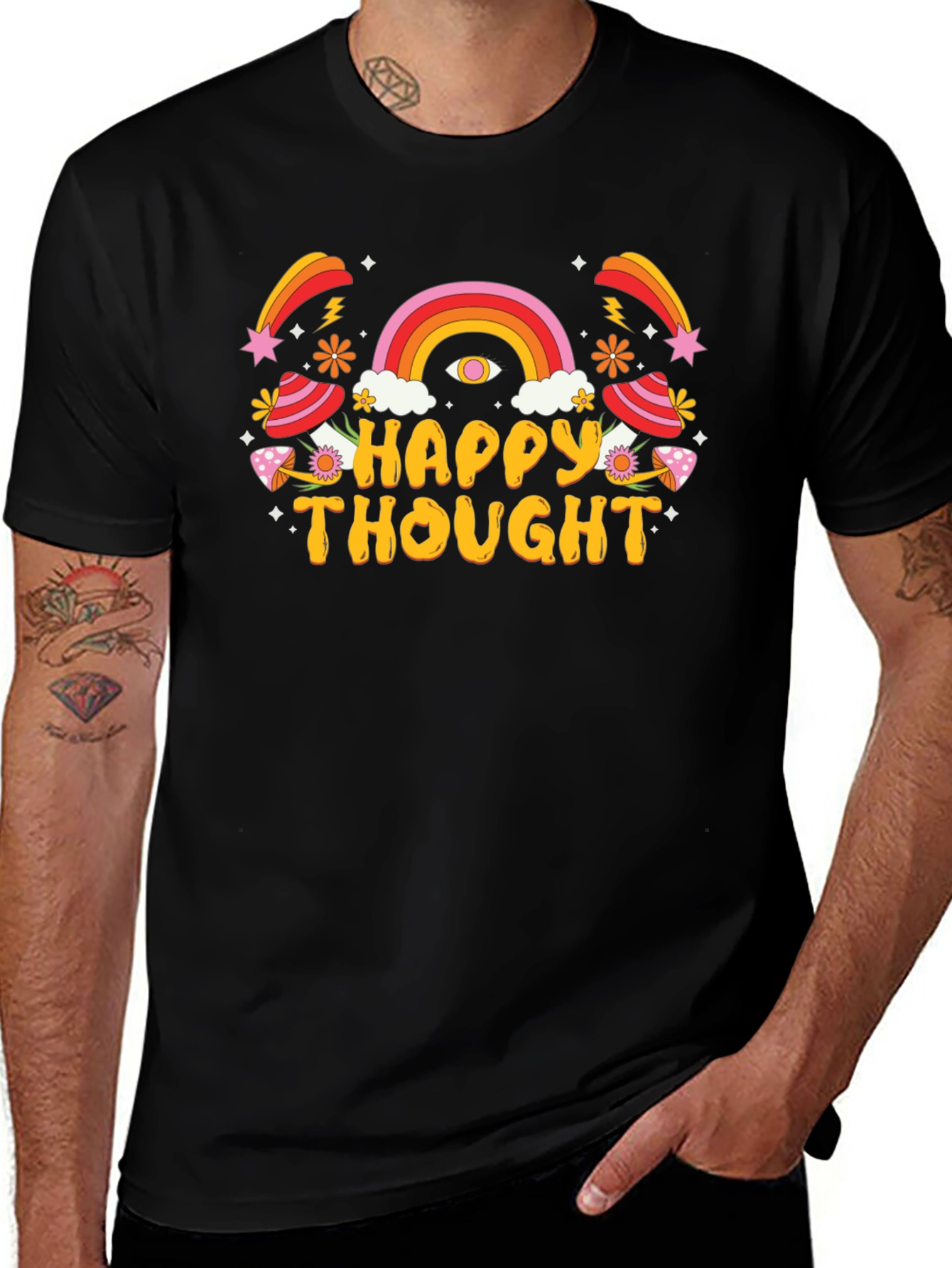 Variant 29 of Happy Thought Graphic T-Shirt