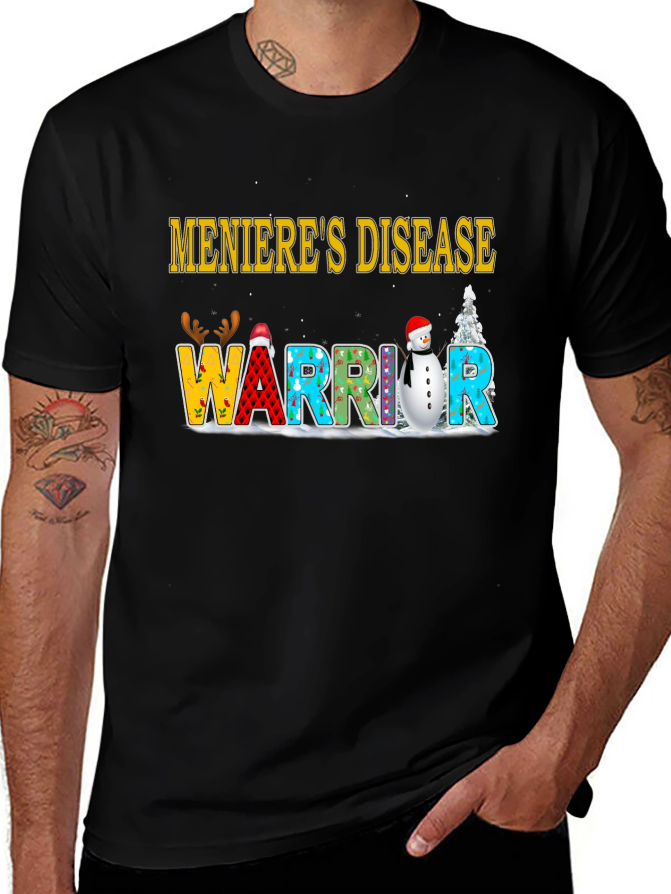 Meniere's Disease Warrior Holiday T-Shirt