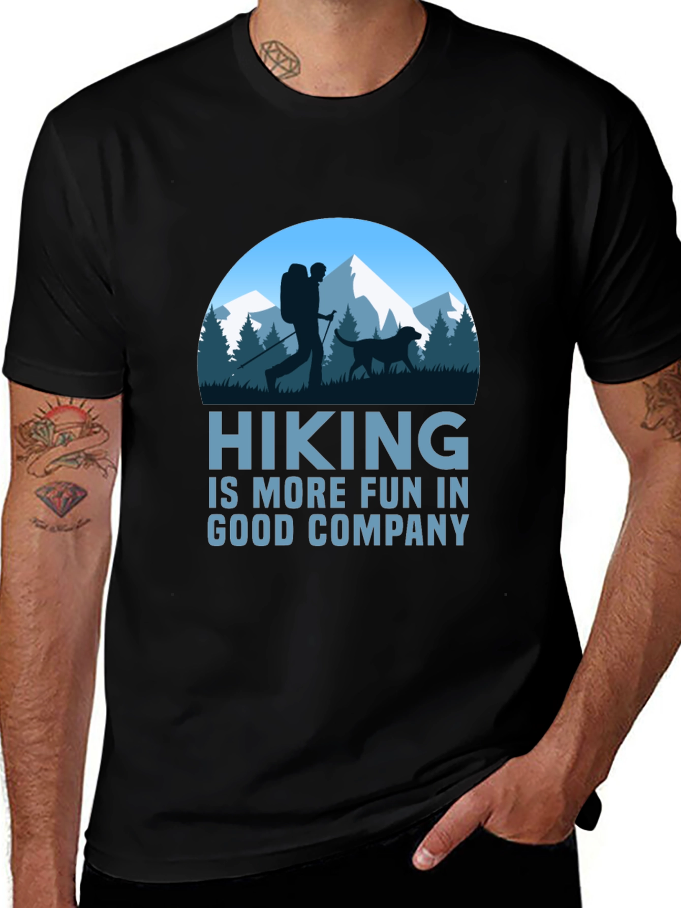 Variant 21 of Hiking is More Fun T-Shirt
