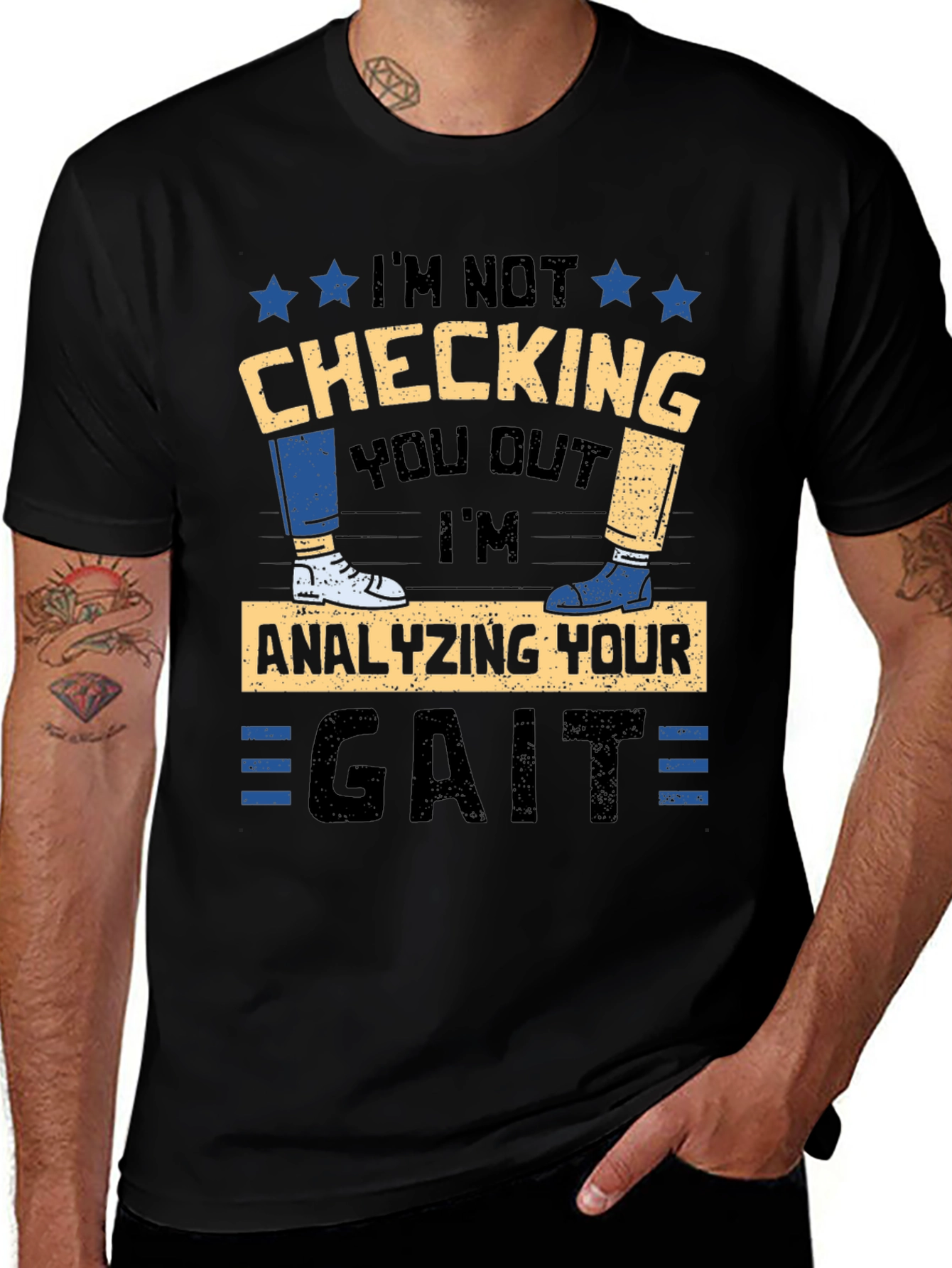 Variant 16 of Gait Analysis T-Shirt - Funny Physiotherapy Tee