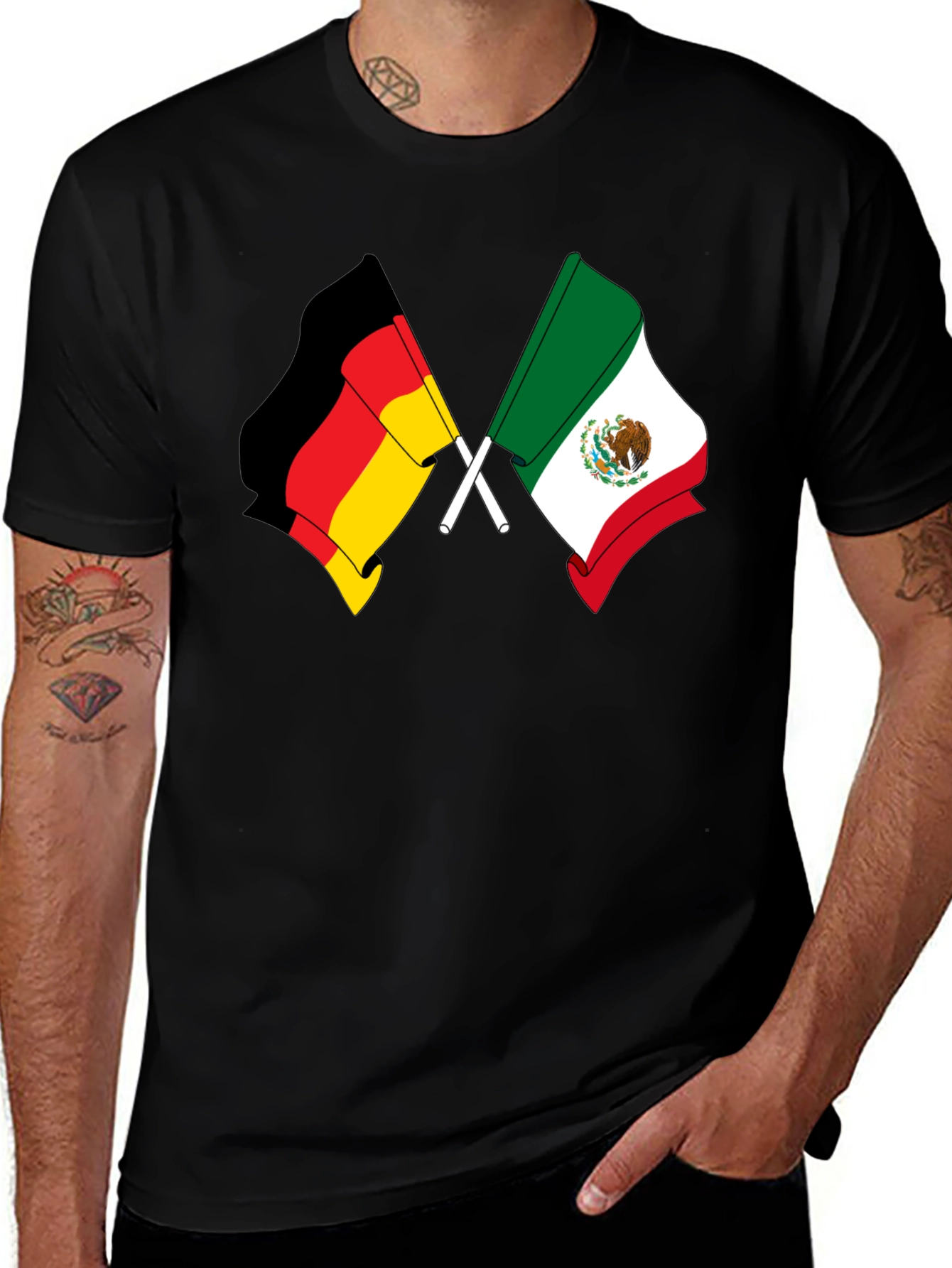 Germany Mexico Flags T-Shirt