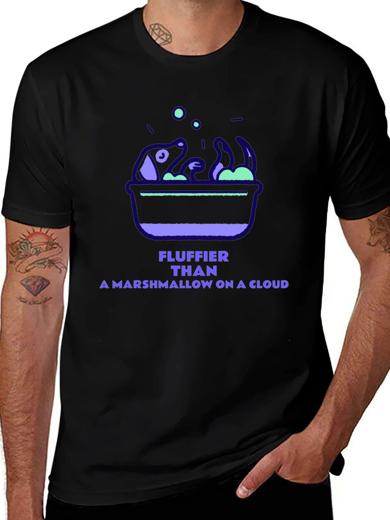 Variant 13 of Fluffier Than a Marshmallow on a Cloud T-Shirt