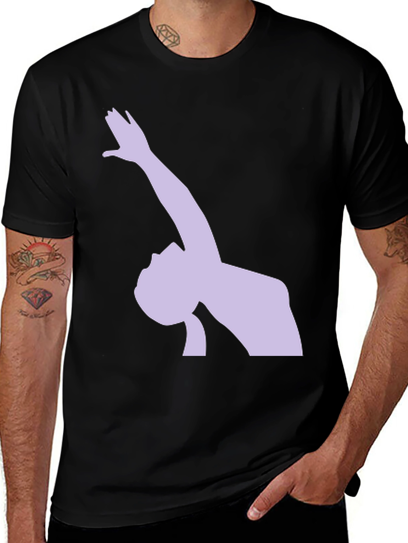 Variant 9 of Artistic Silhouette Tee - Modern Graphic T-Shirt