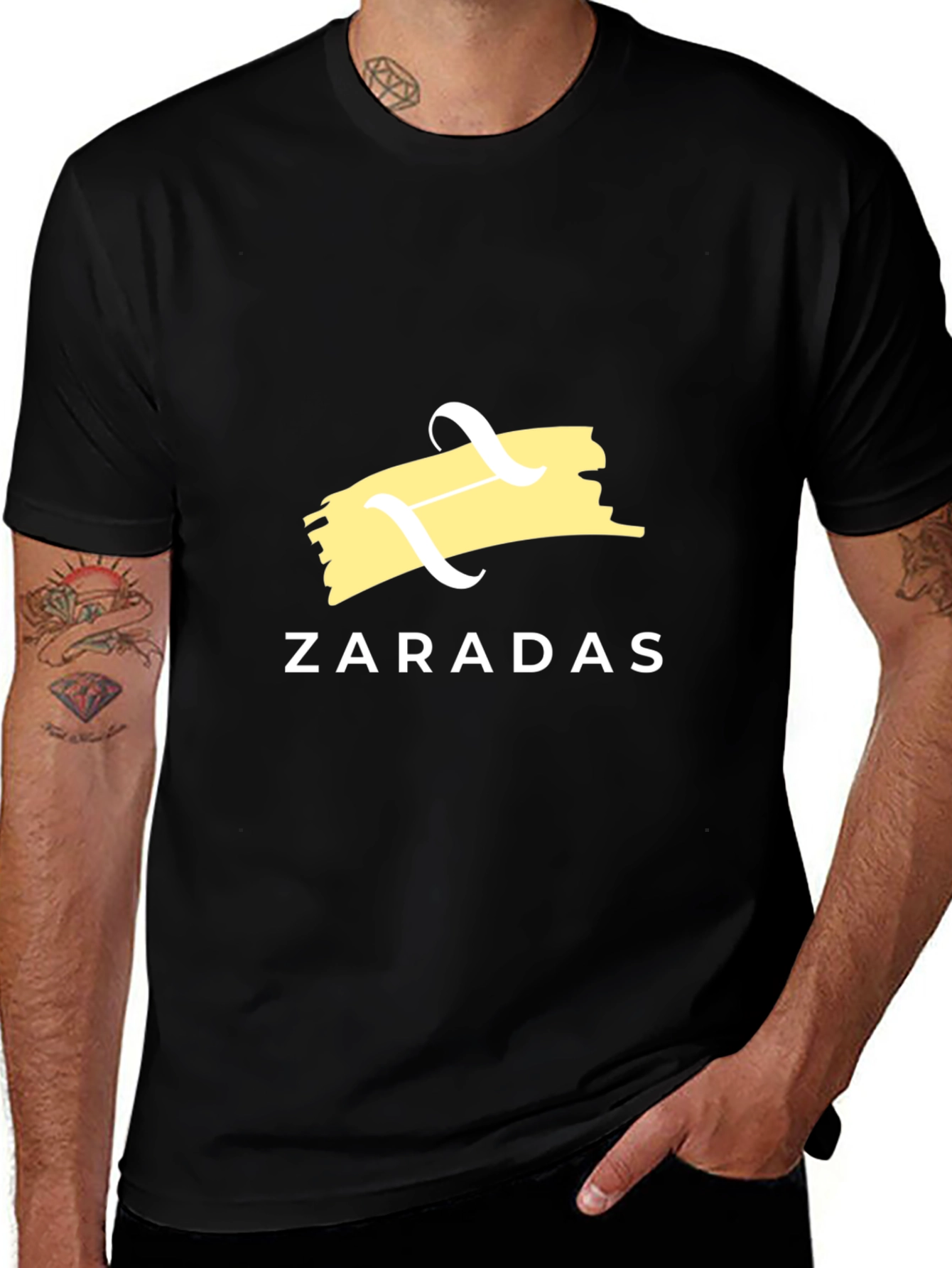 Variant 6 of Zaradas Graphic Print Black T-Shirt