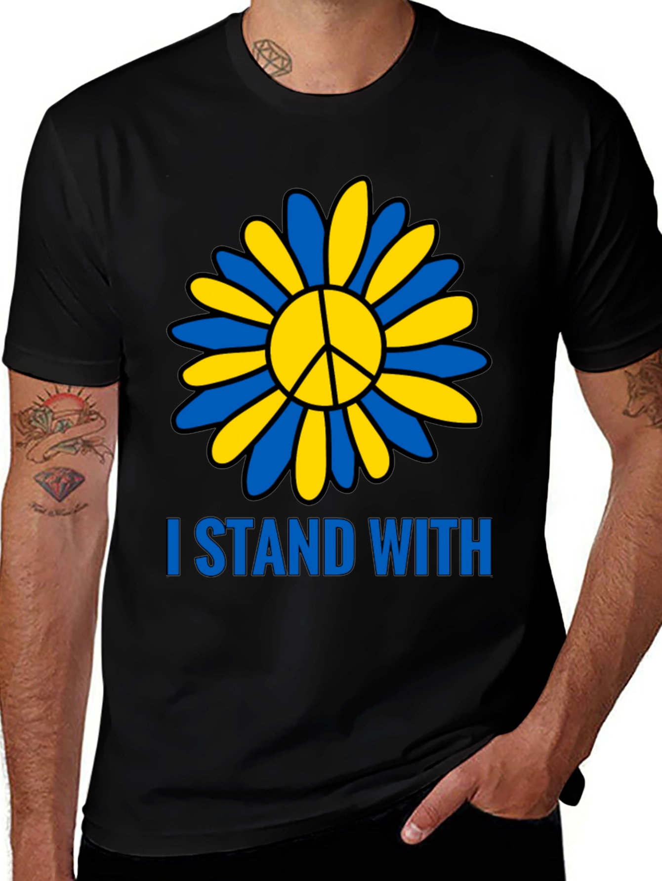 I Stand With Ukraine Peace T-Shirt