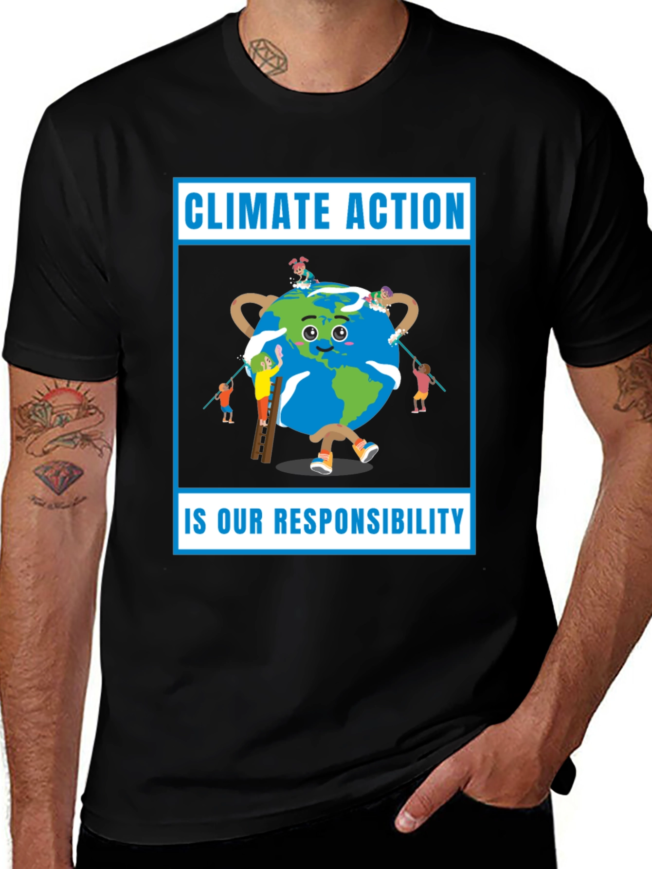 Climate Action T-Shirt - Earth Responsibility Tee