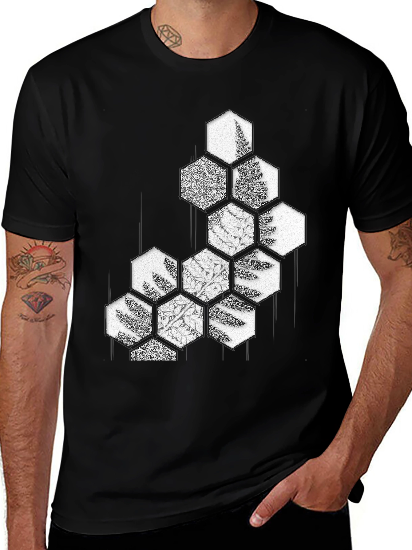 Variant 25 of Nature Inspired Geometric Graphic Tee