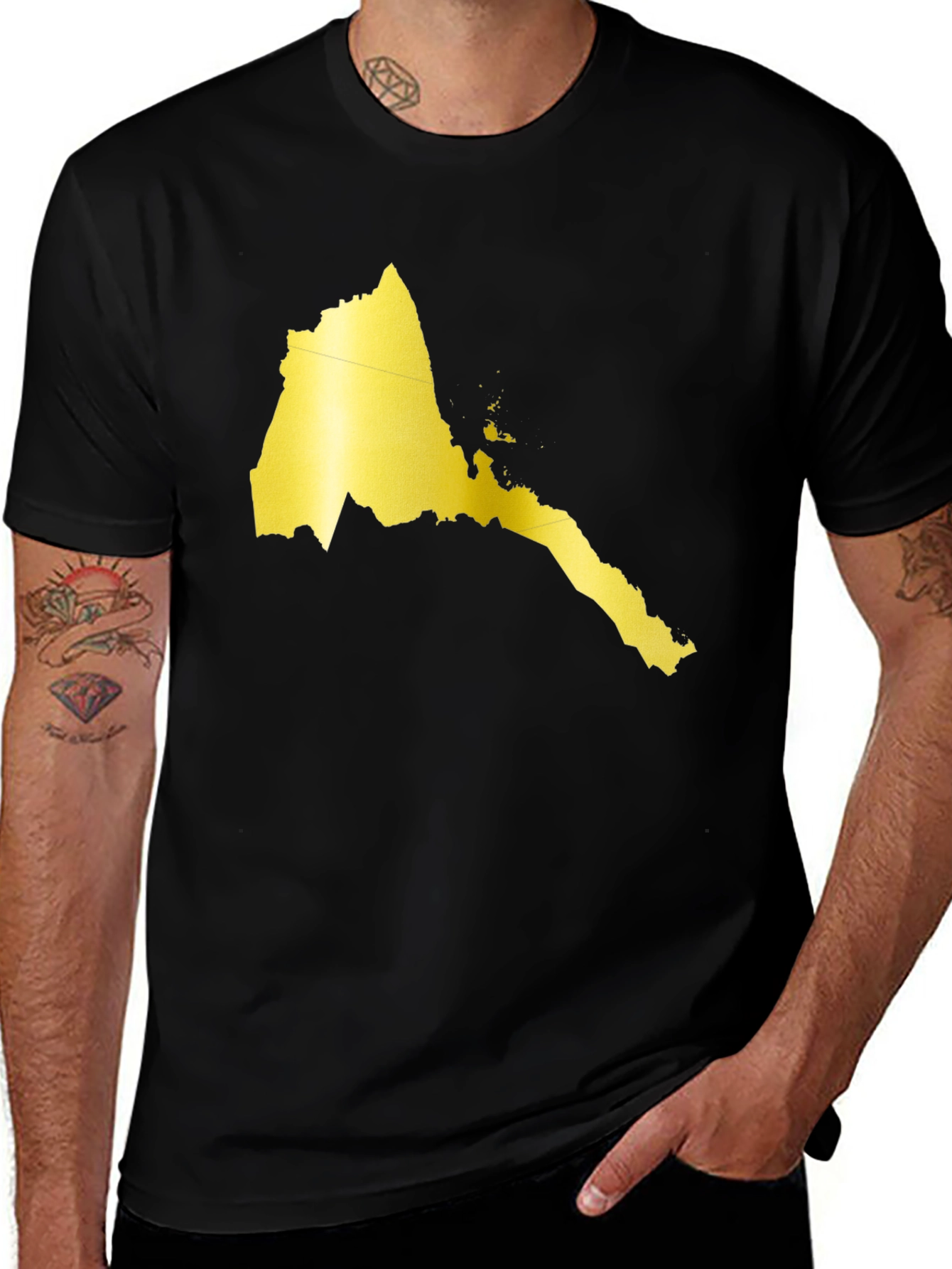Eritrea Map Tee -  Celebrate Eritrean Pride