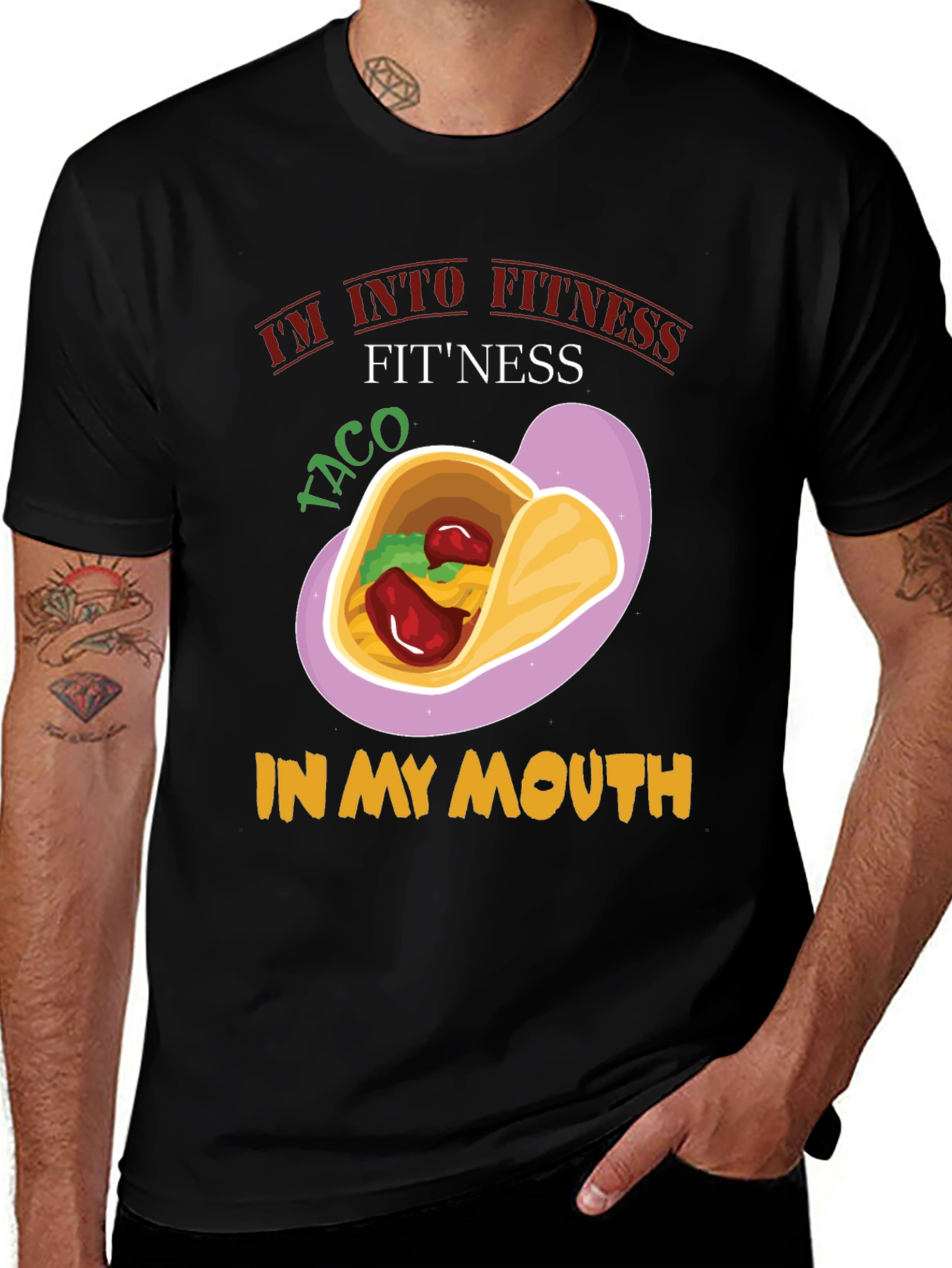 Variant 2 of Taco Fitness Graphic T-Shirt