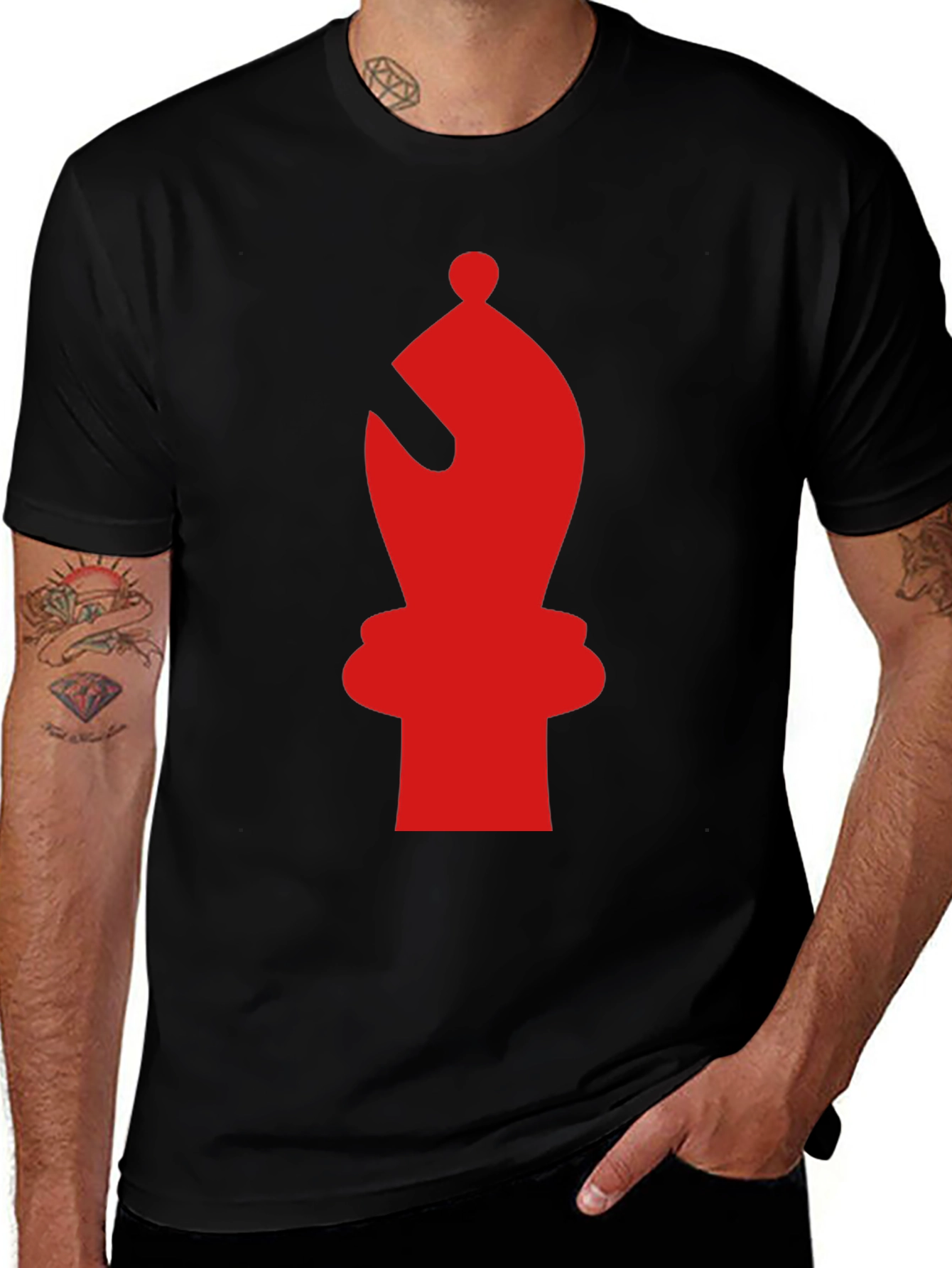 Variant 29 of Chess Bishop Graphic Tee - Stylish and Unique