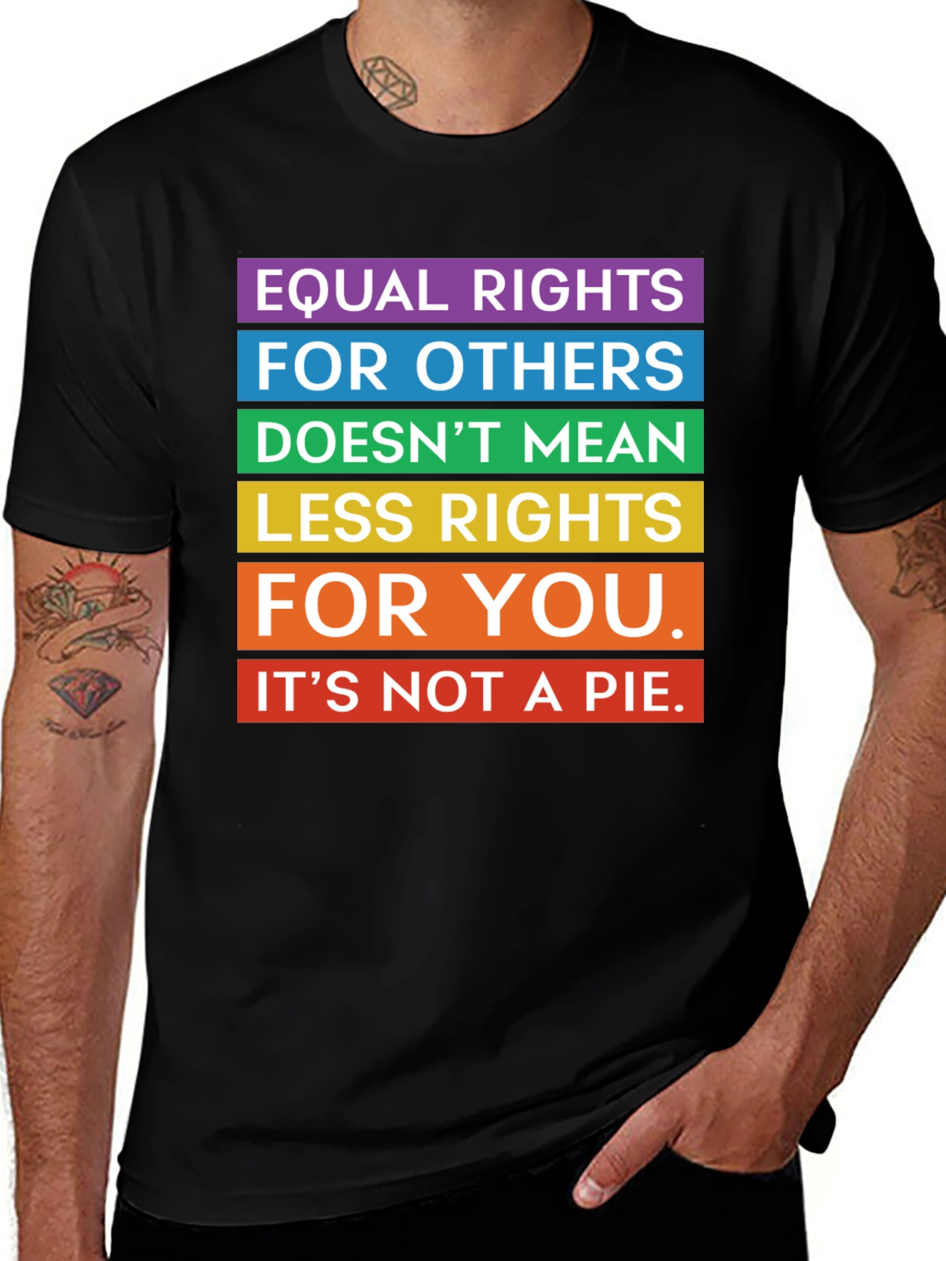 Variant 24 of Equality Rights Rainbow T-Shirt