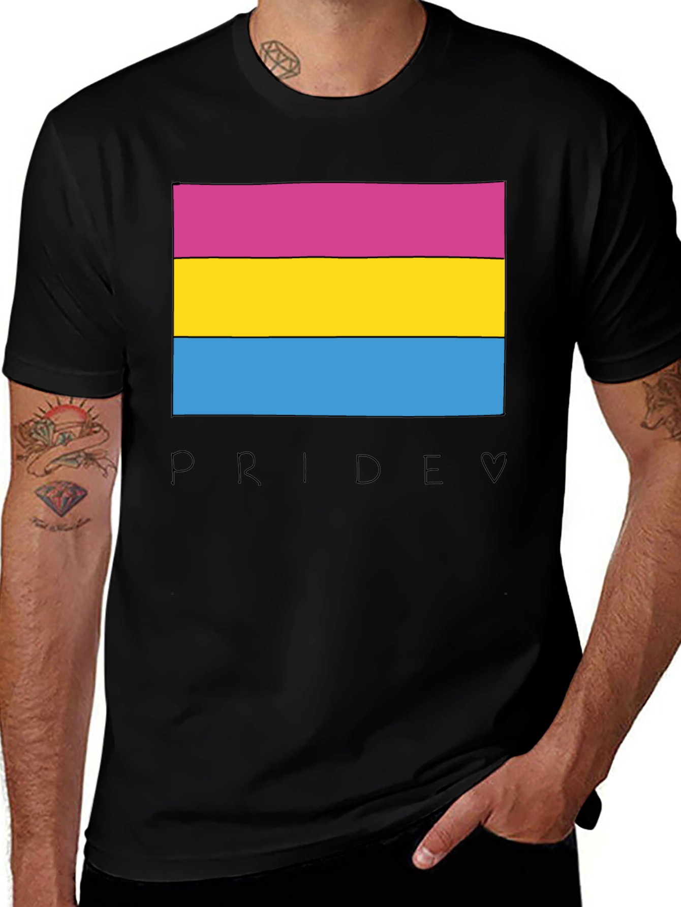 Variant 23 of Pansexual Pride Flag T-Shirt - LGBTQ+ Pride