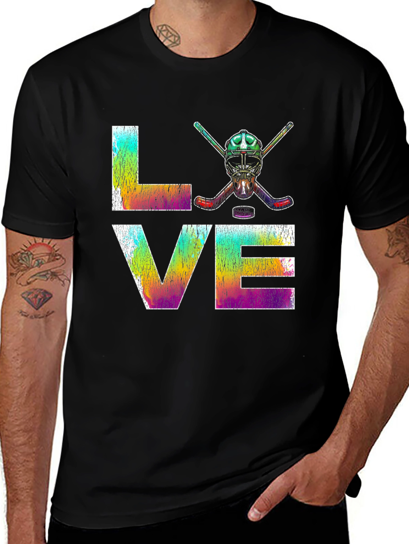 Variant 10 of LOVE Hockey Graphic T-Shirt