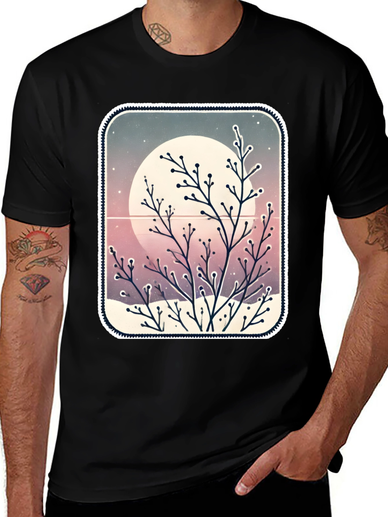 Variant 10 of Winter Moon Graphic Tee