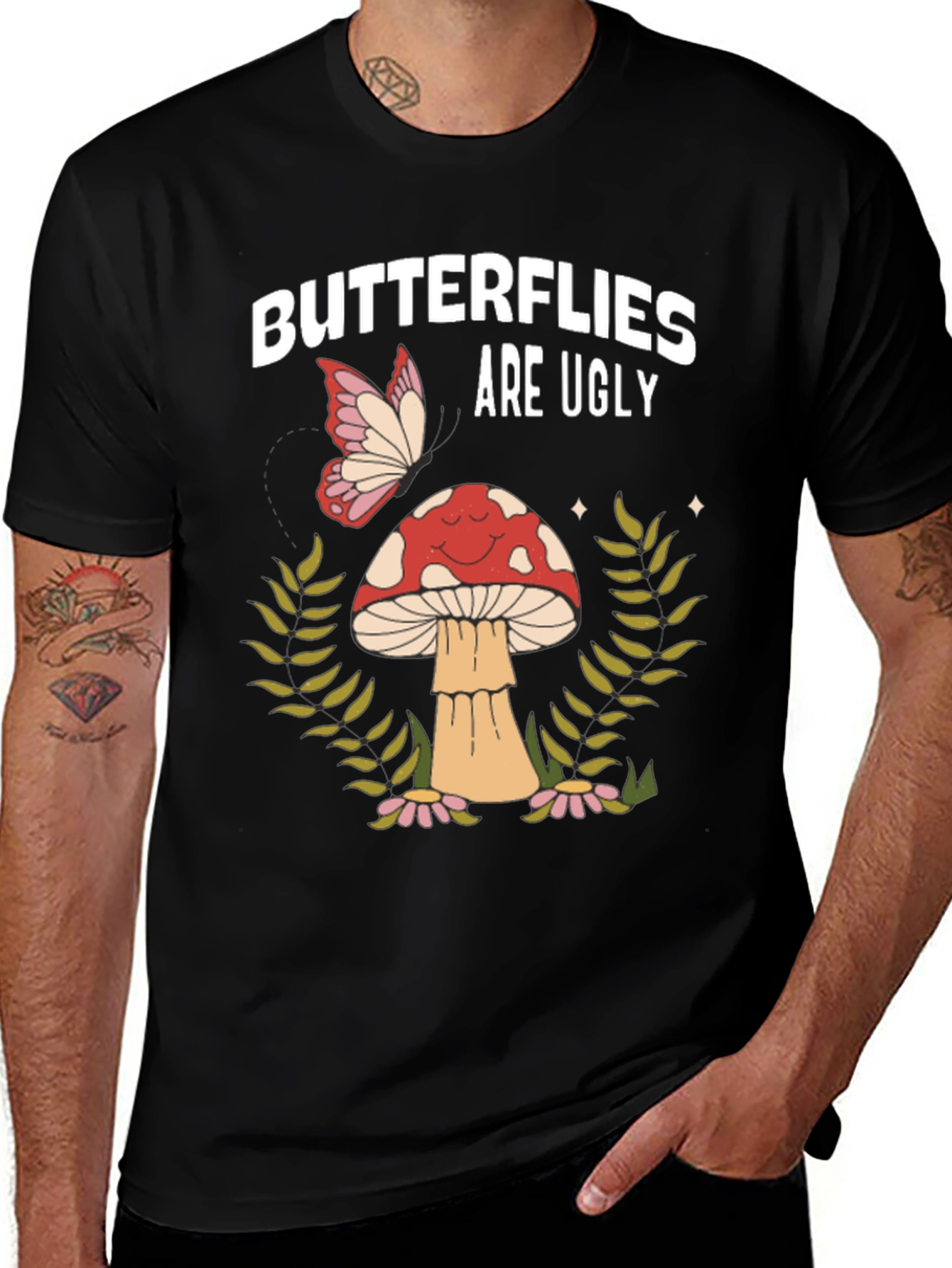 Variant 14 of Funny Butterflies Are Ugly T-Shirt