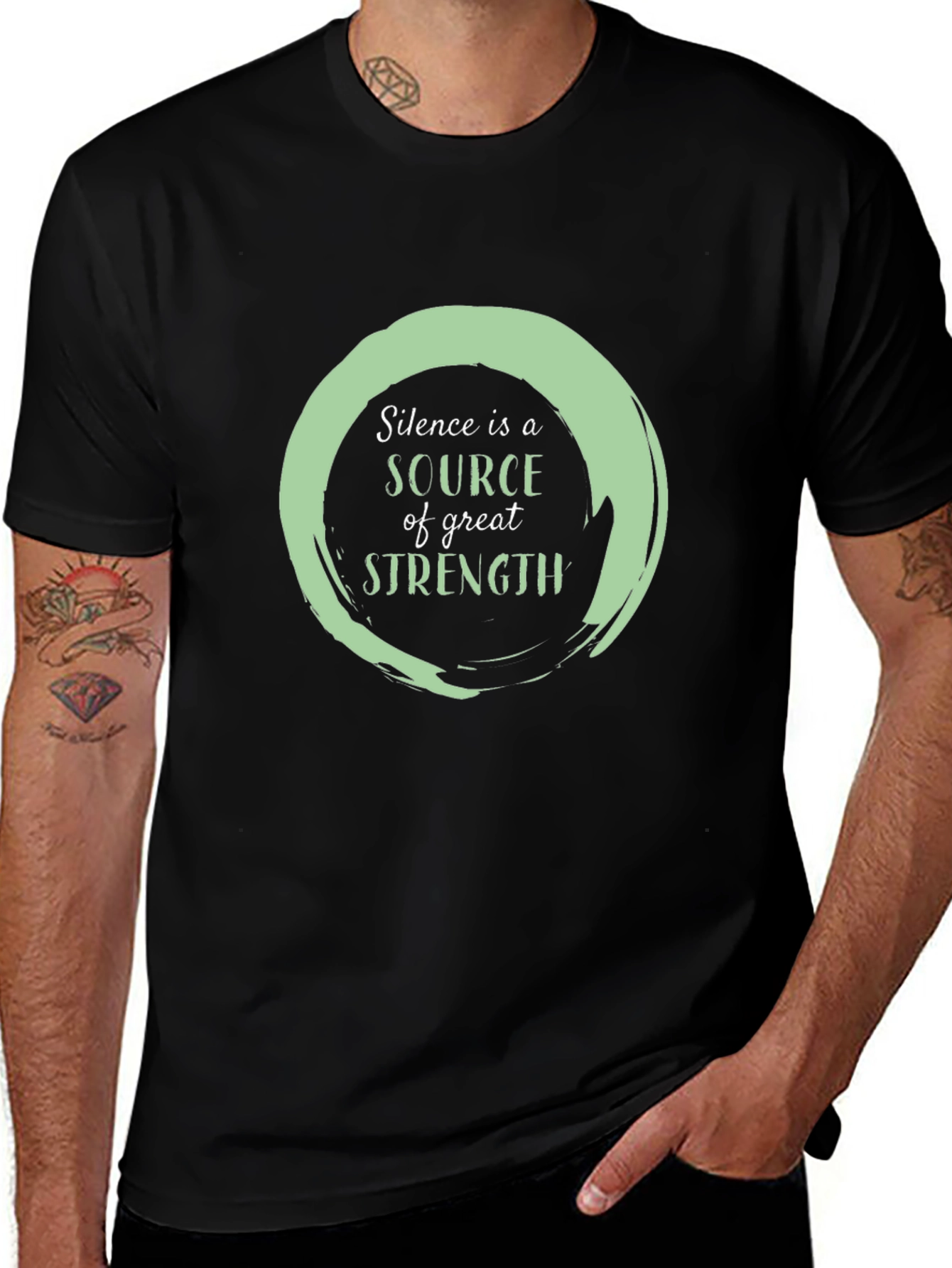 Variant 26 of Silence is Strength Graphic Tee