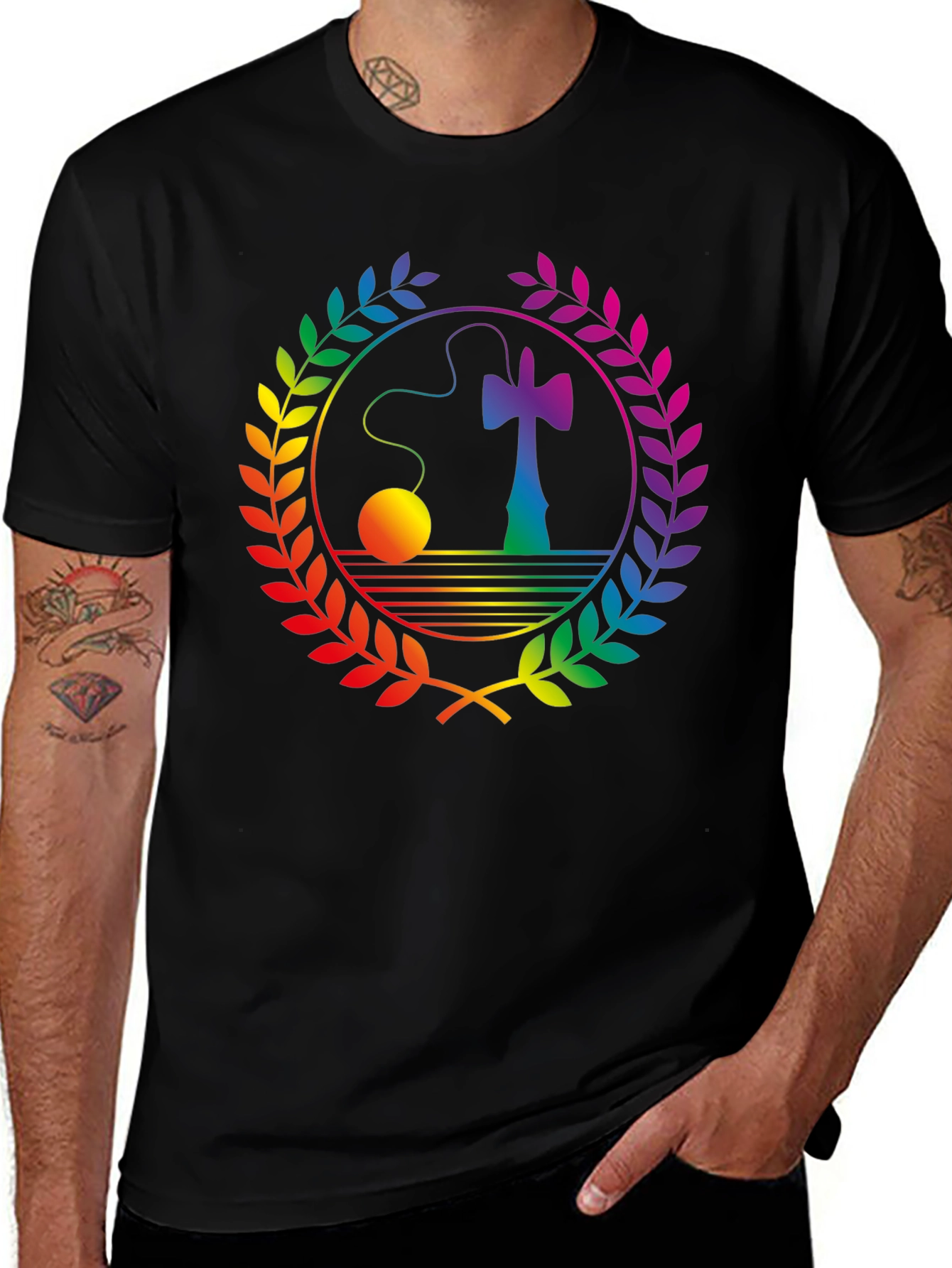 Variant 29 of Rainbow Kendama T-Shirt
