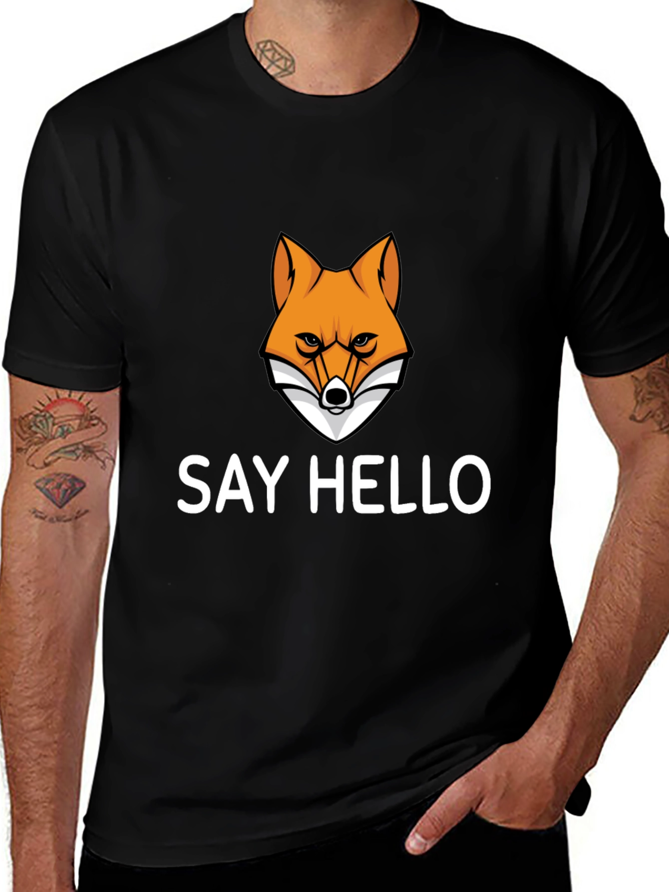Variant 11 of Fox Graphic Tee - Say Hello