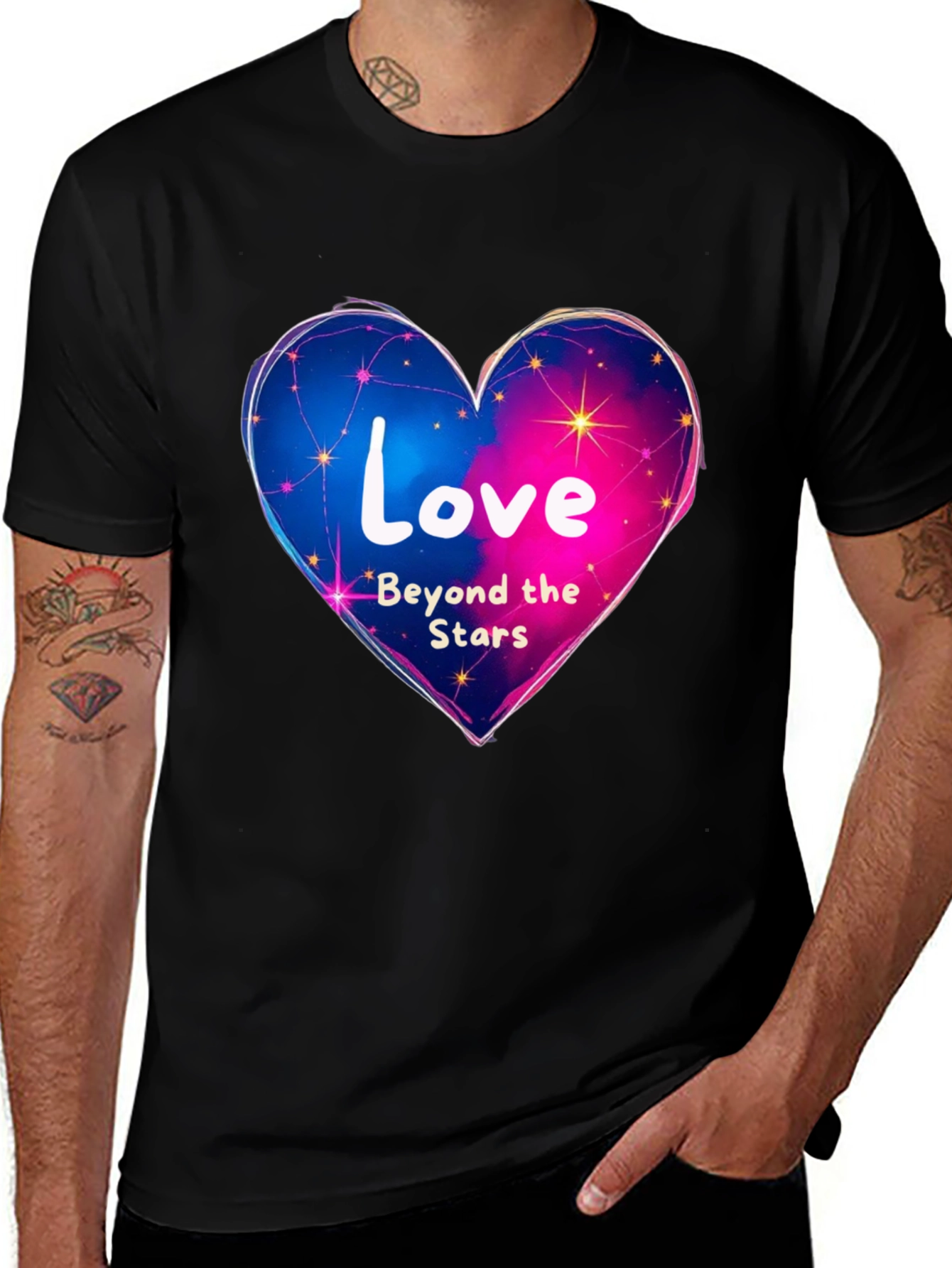 Black Love Beyond the Stars Graphic Tee main image