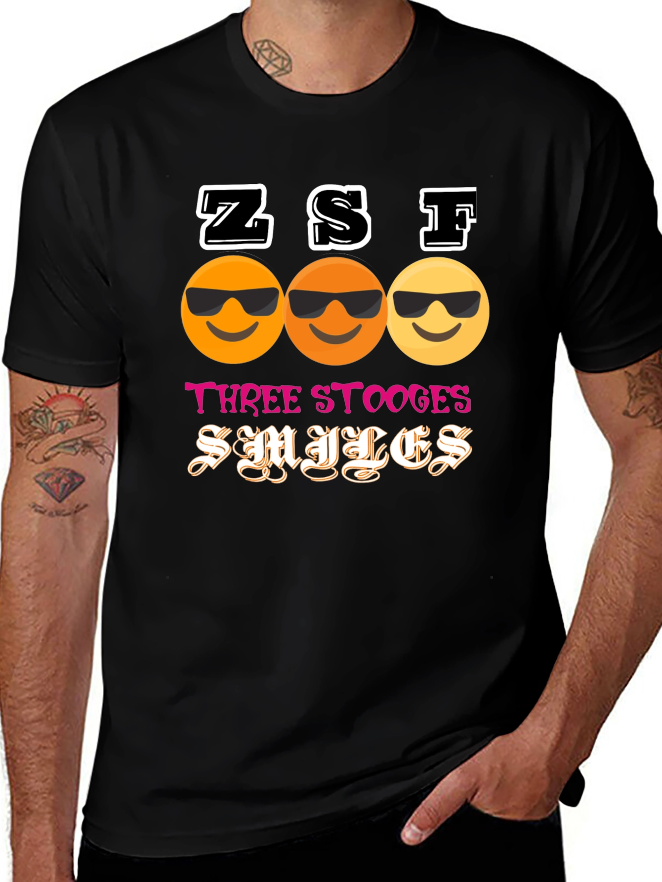 ZSF Three Stooges Smiles T-Shirt