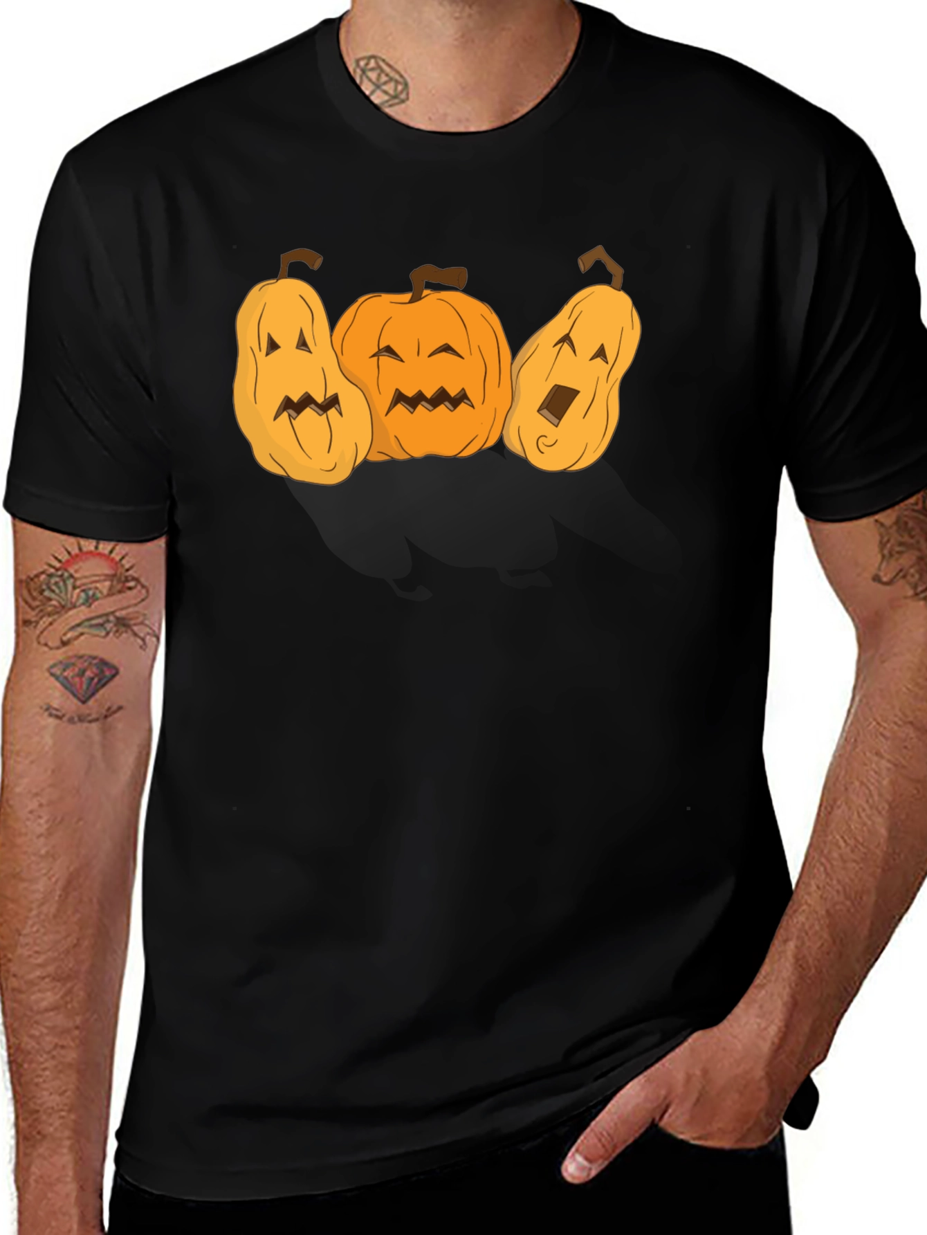 Halloween Pumpkin Face T-Shirt