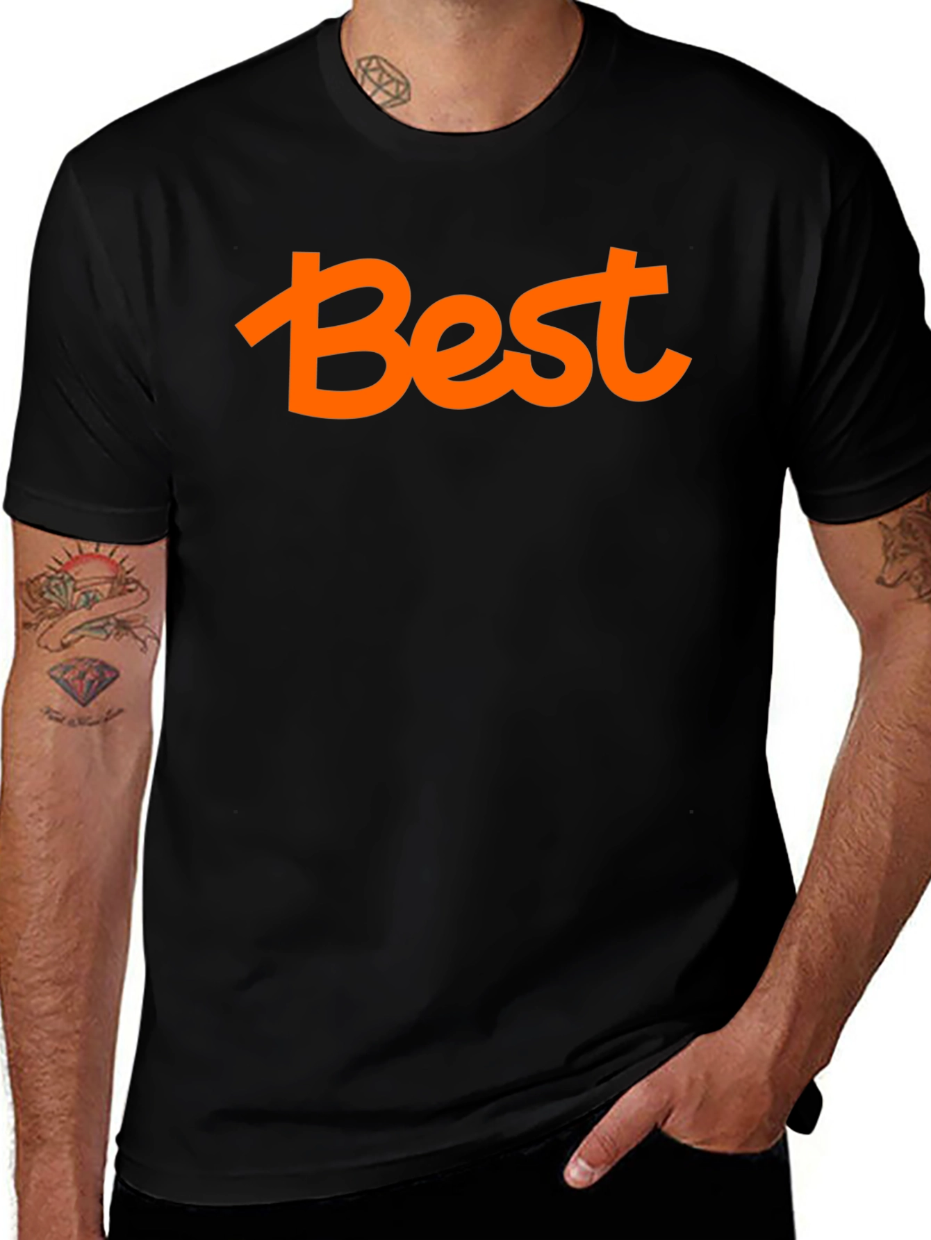 Variant 10 of Best Graphic Tee - Trendy Men's T-Shirt