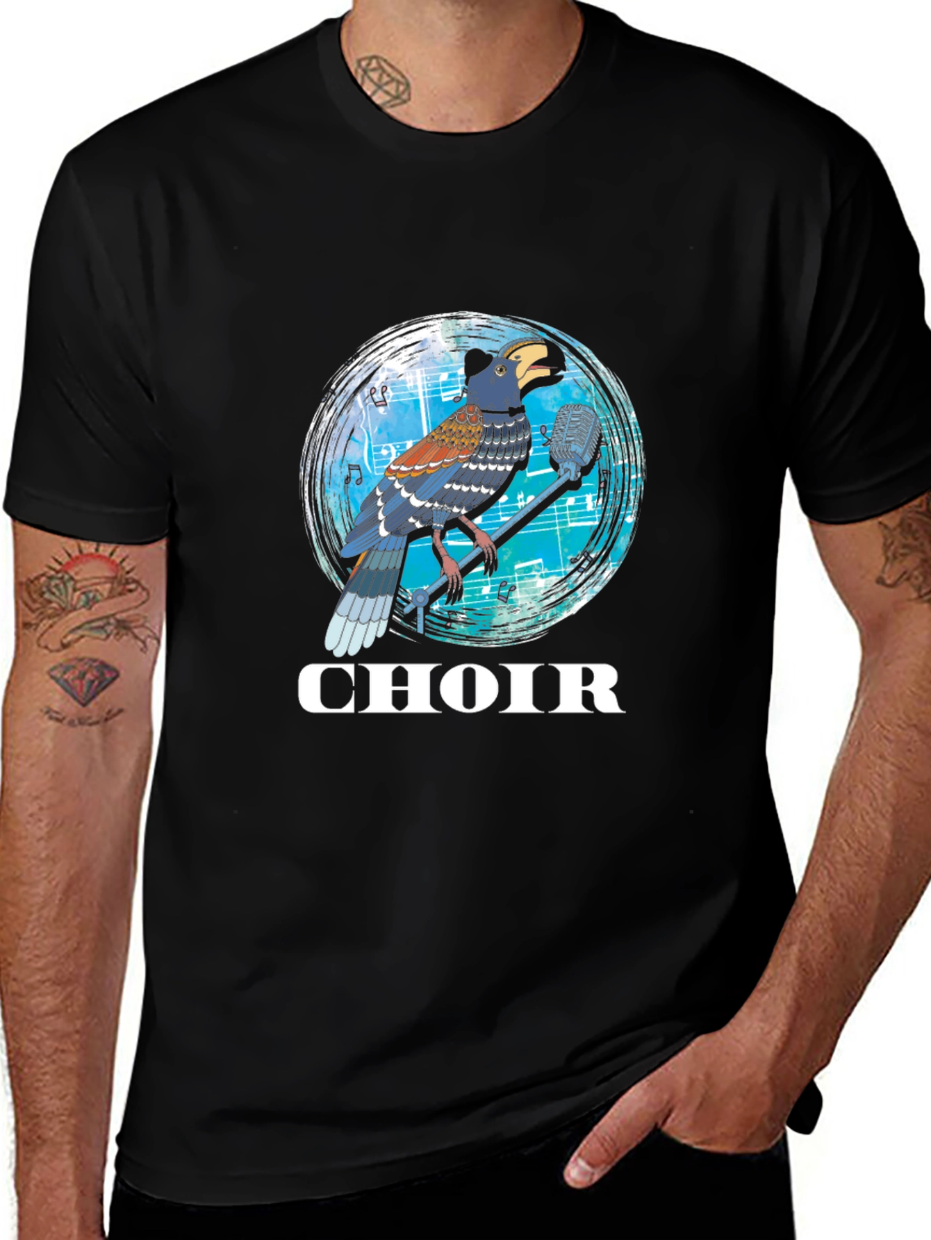 Variant 28 of Choir Bird T-Shirt - Music Lover Tee
