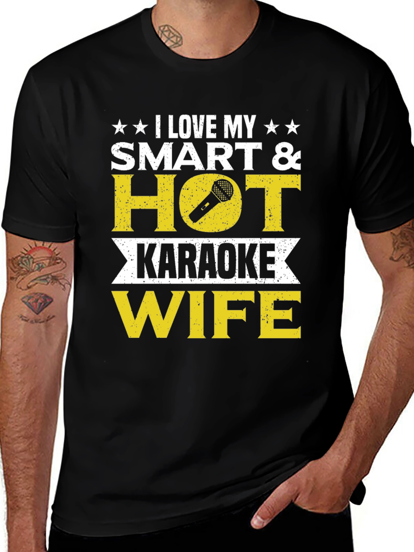I Love My Smart & Hot Karaoke Wife T-Shirt