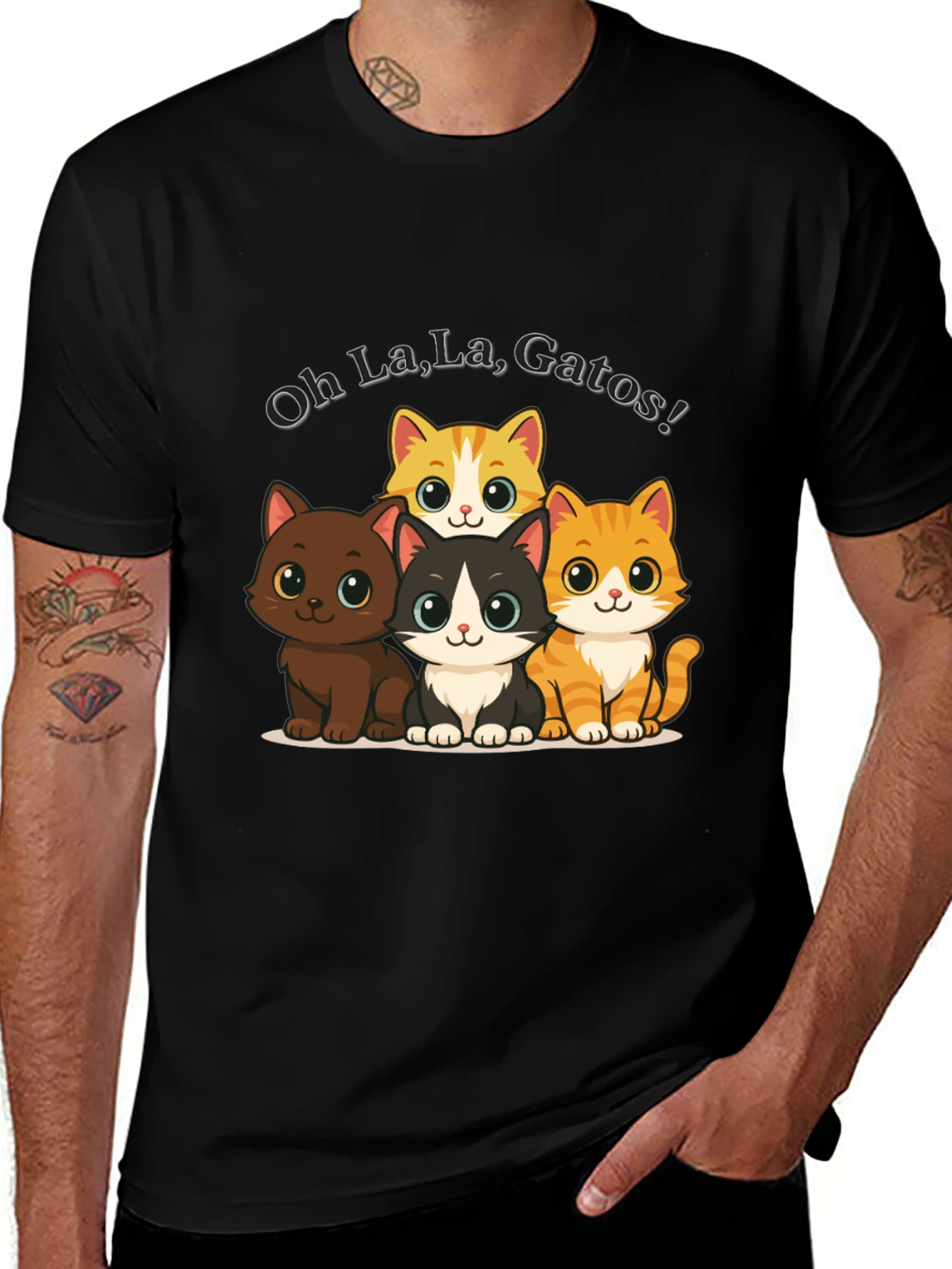Variant 16 of Oh La La Gatos! Cat Lover's T-Shirt