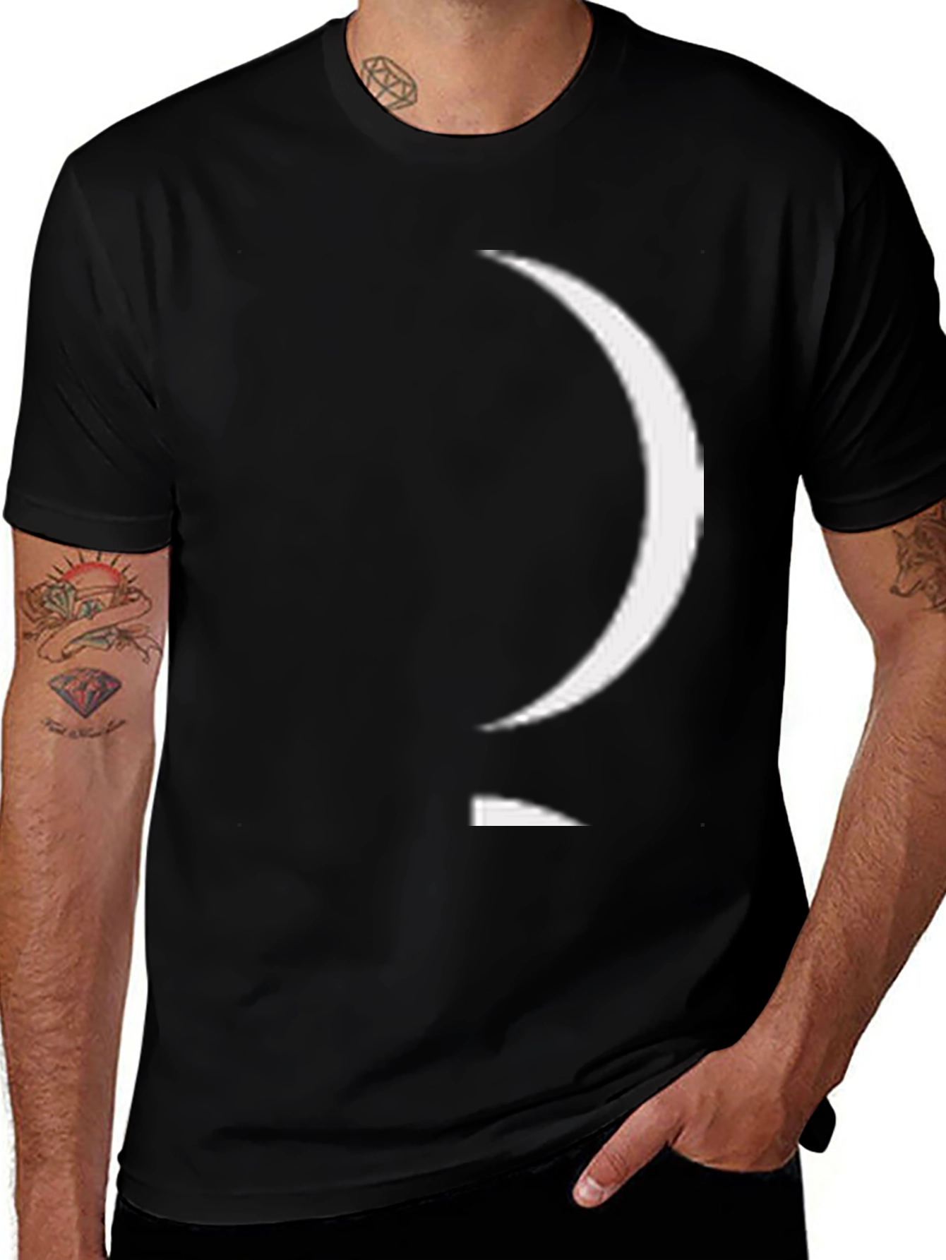 Variant 26 of Abstract Graphic Black Tee