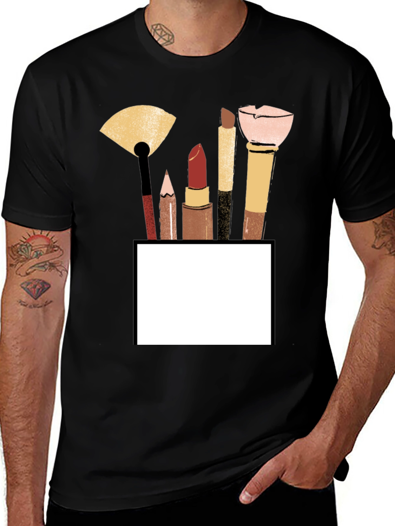 Variant 23 of Makeup Brush T-Shirt - Stylish & Trendy