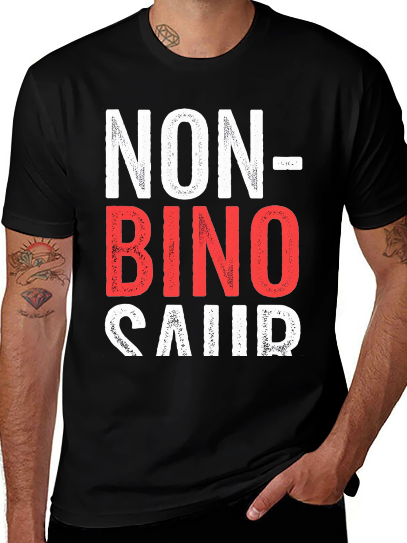 Variant 3 of Non-Binary Pride T-Shirt