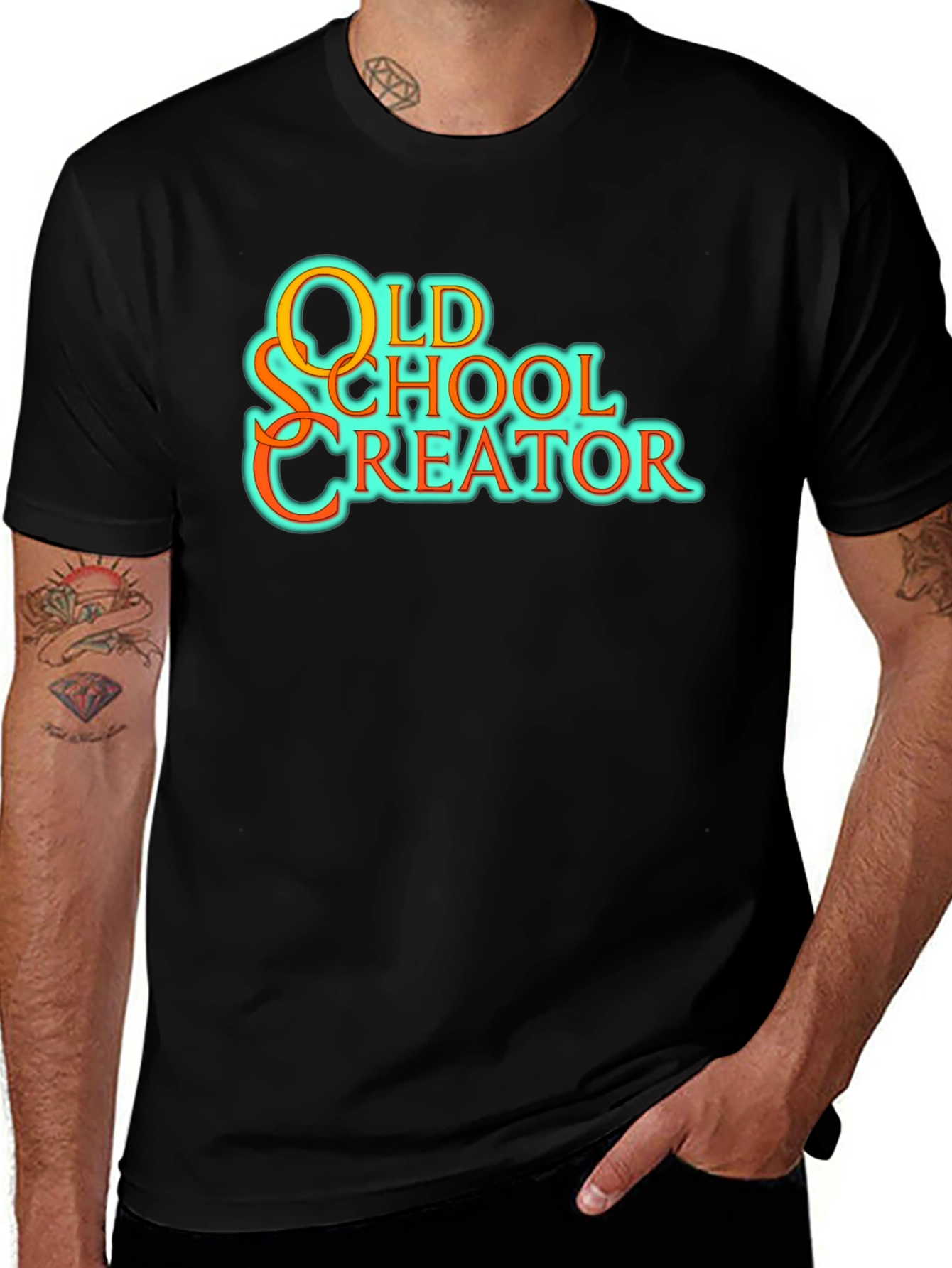 Variant 30 of Old School Creator Black Graphic Tee