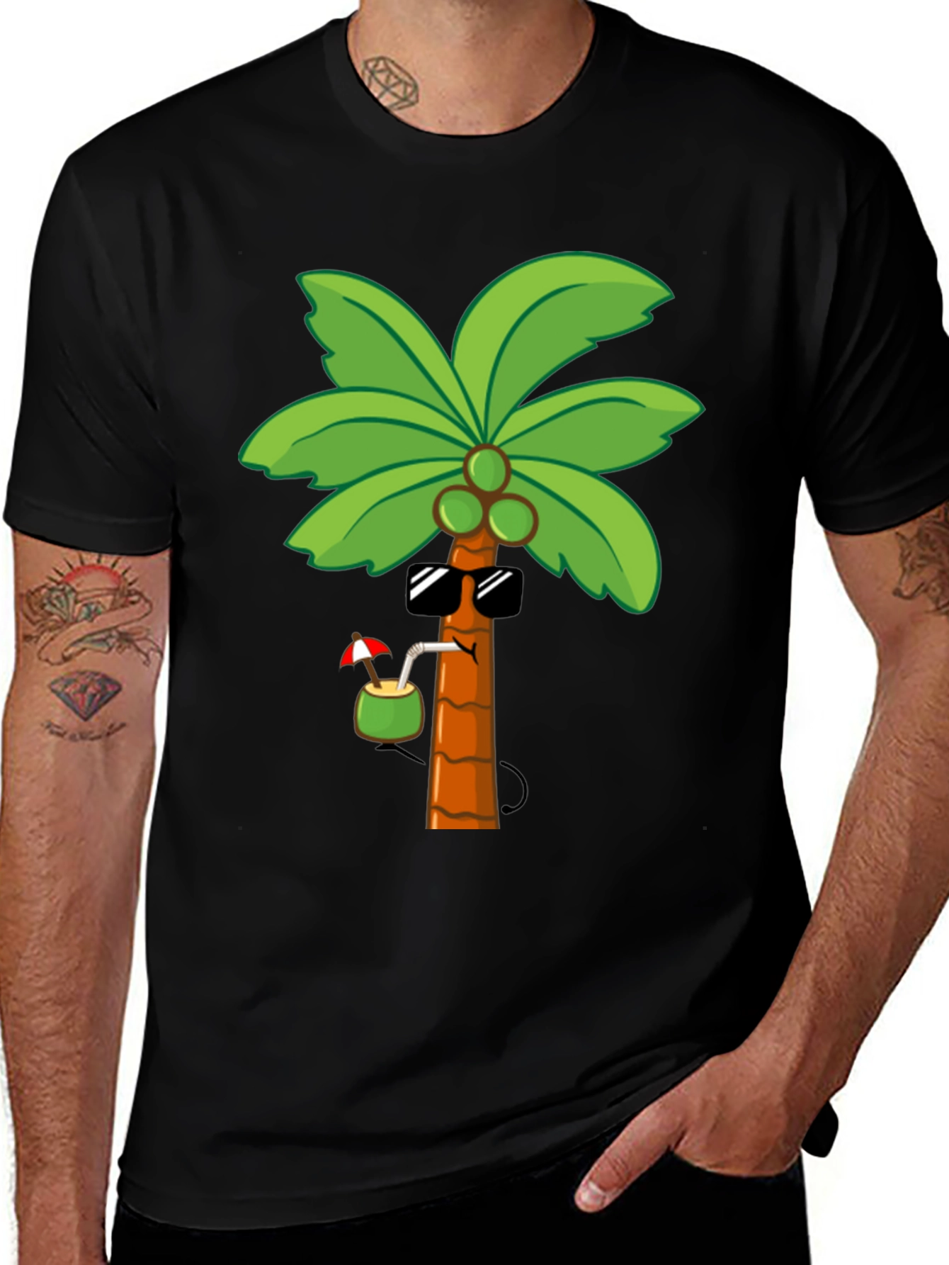 Cool Palm Tree Graphic T-Shirt