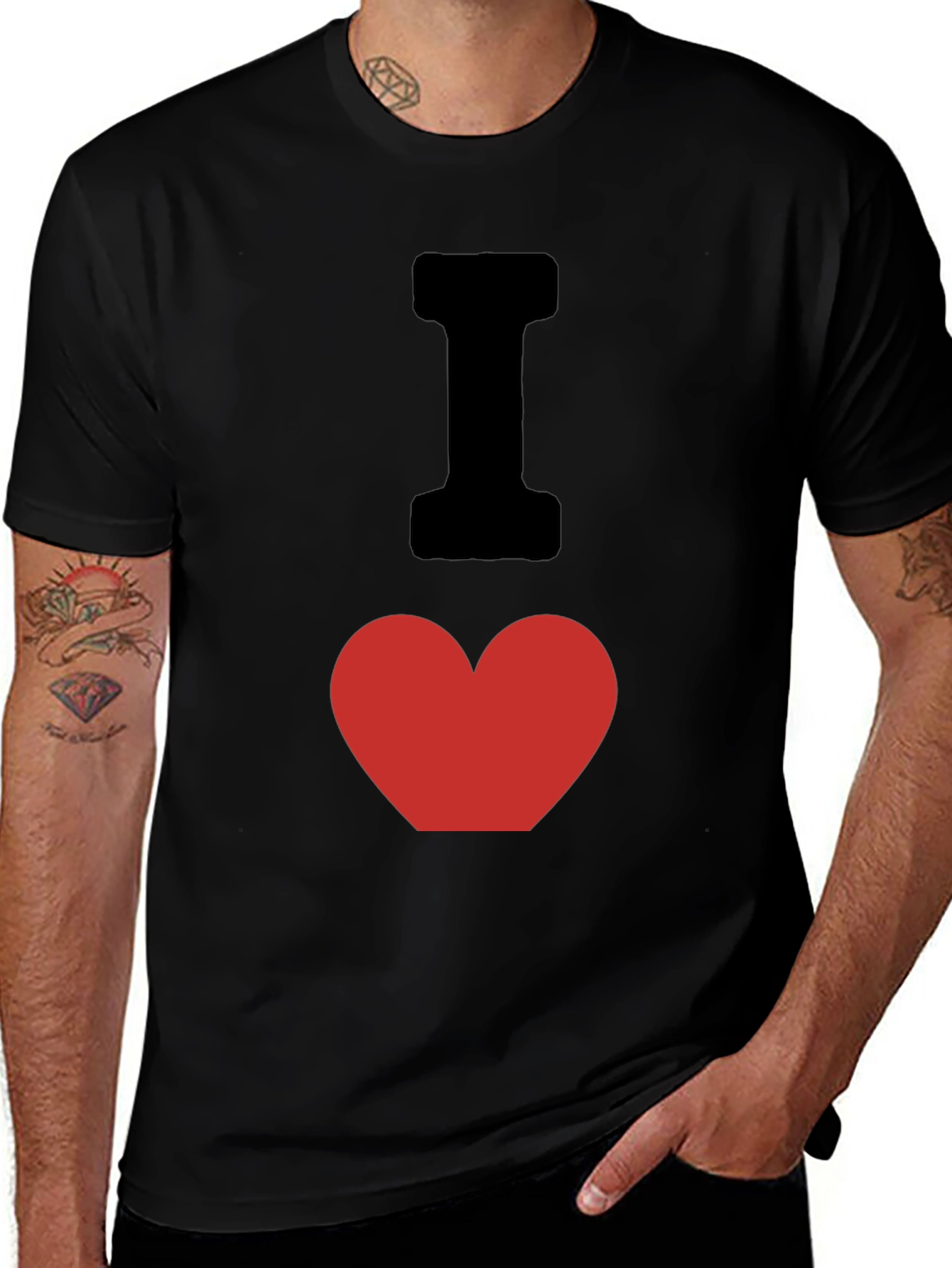 Variant 17 of I Heart Love Graphic T-Shirt