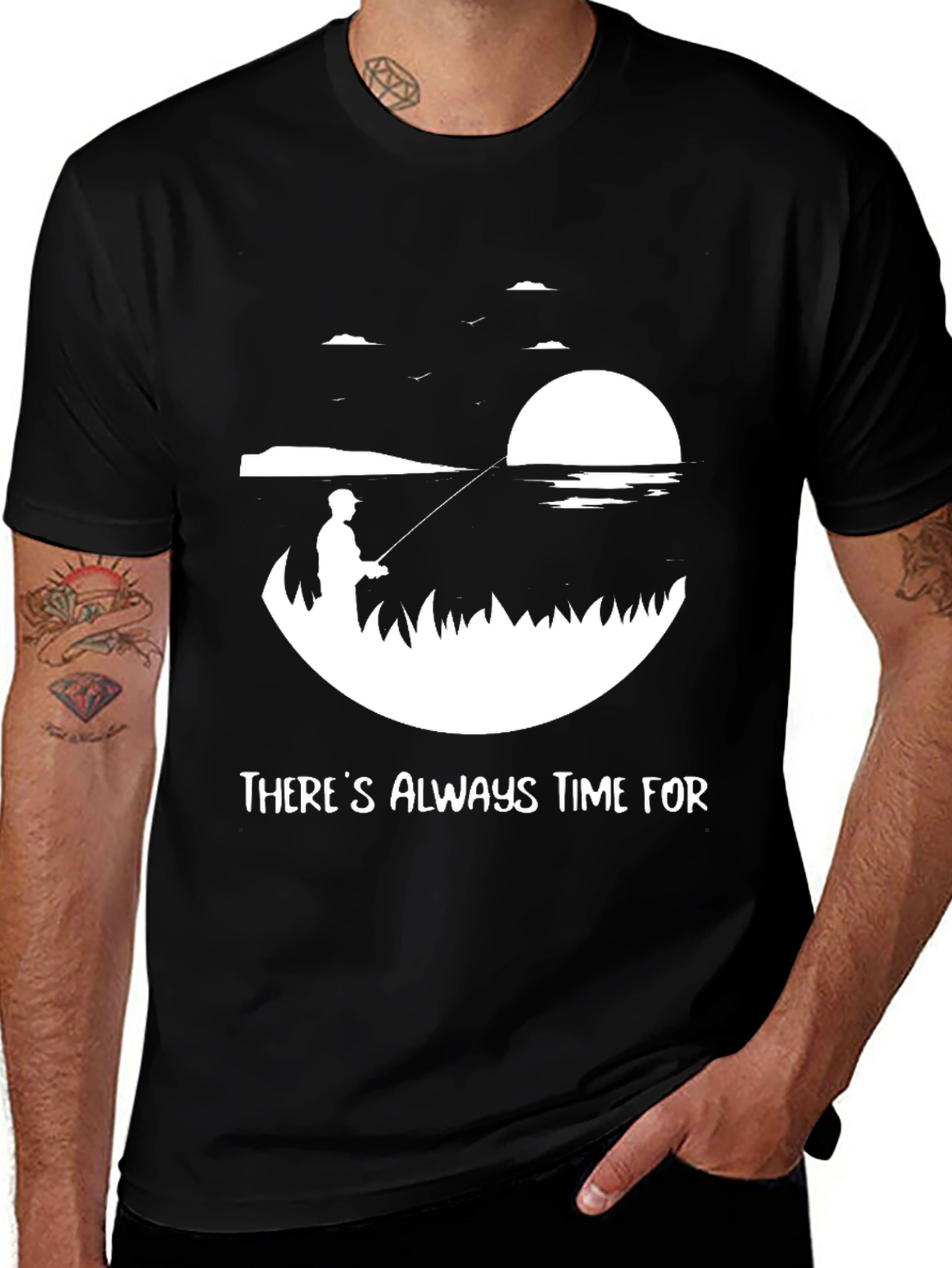 Variant 11 of There's Always Time For Fishing Tee