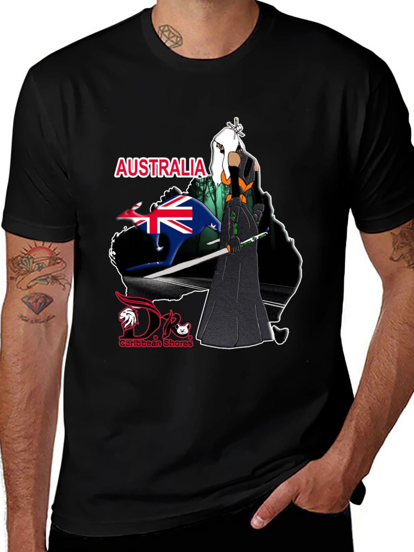 Variant 16 of Australia Anime T-Shirt