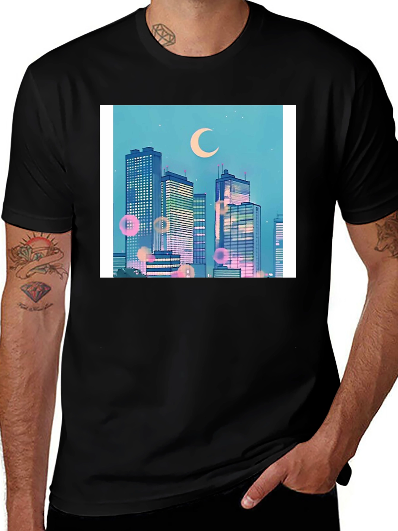 Anime Cityscape T-Shirt