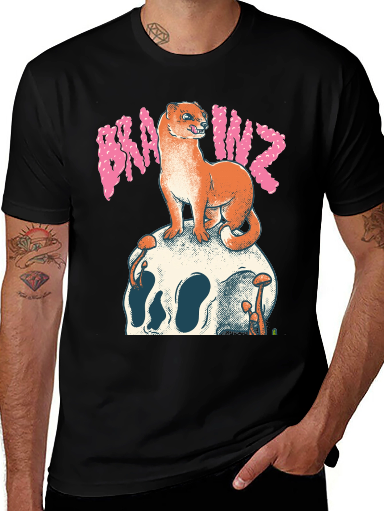 Variant 21 of Brainz Weasel Graphic Tee