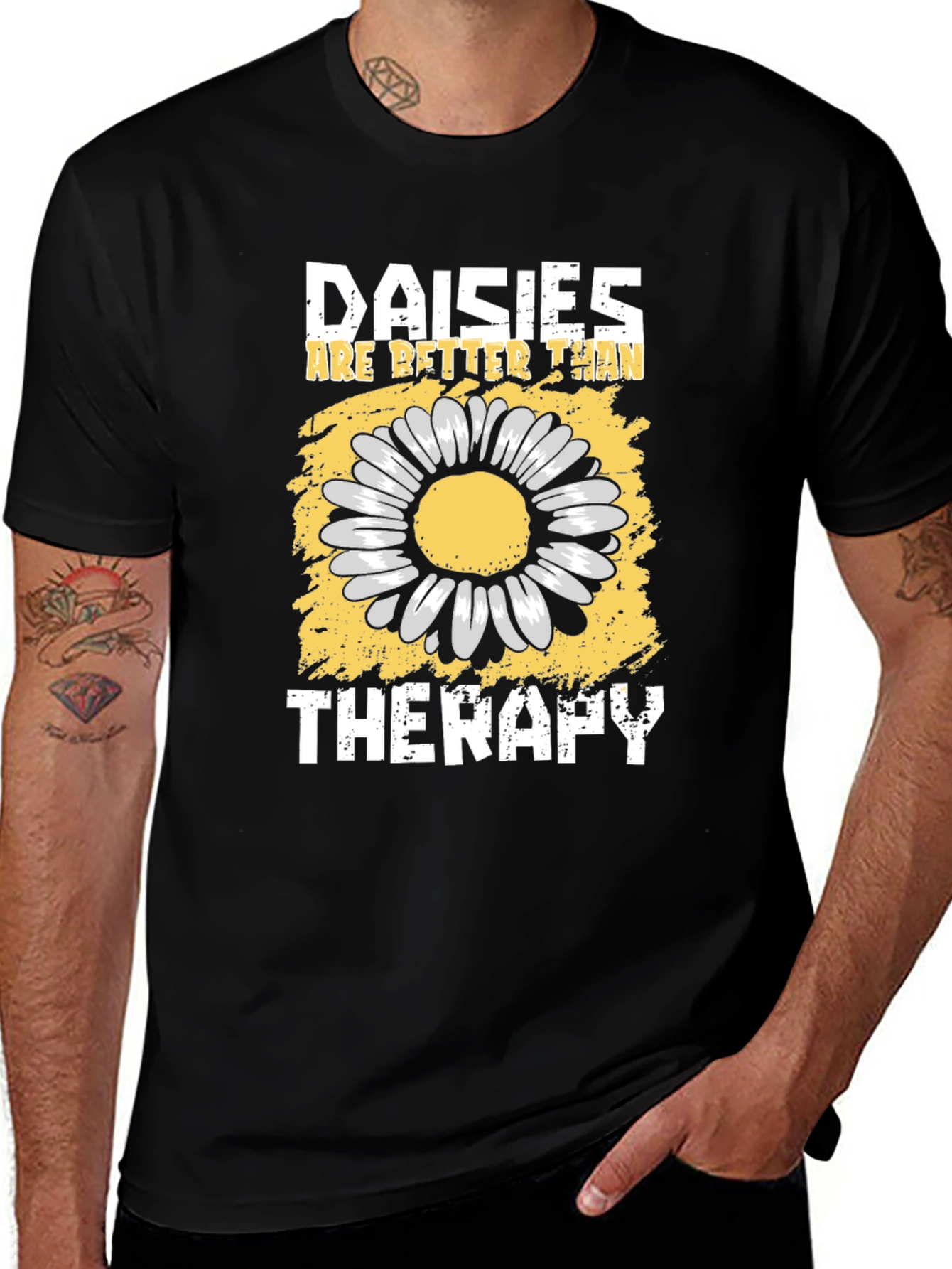 Variant 14 of Daisies Are Better Than Therapy T-Shirt