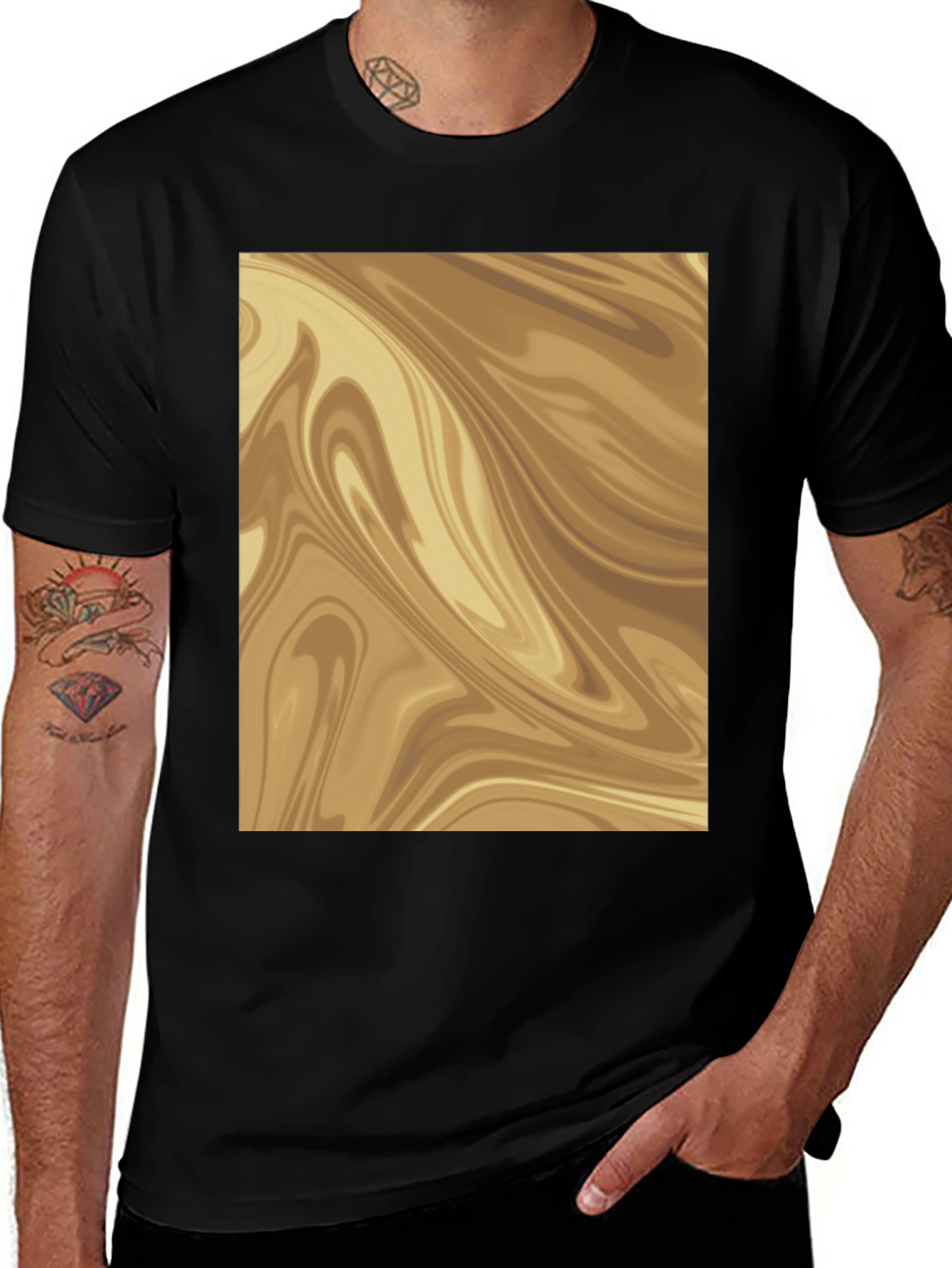 Variant 29 of Swirl Patterned Graphic Tee