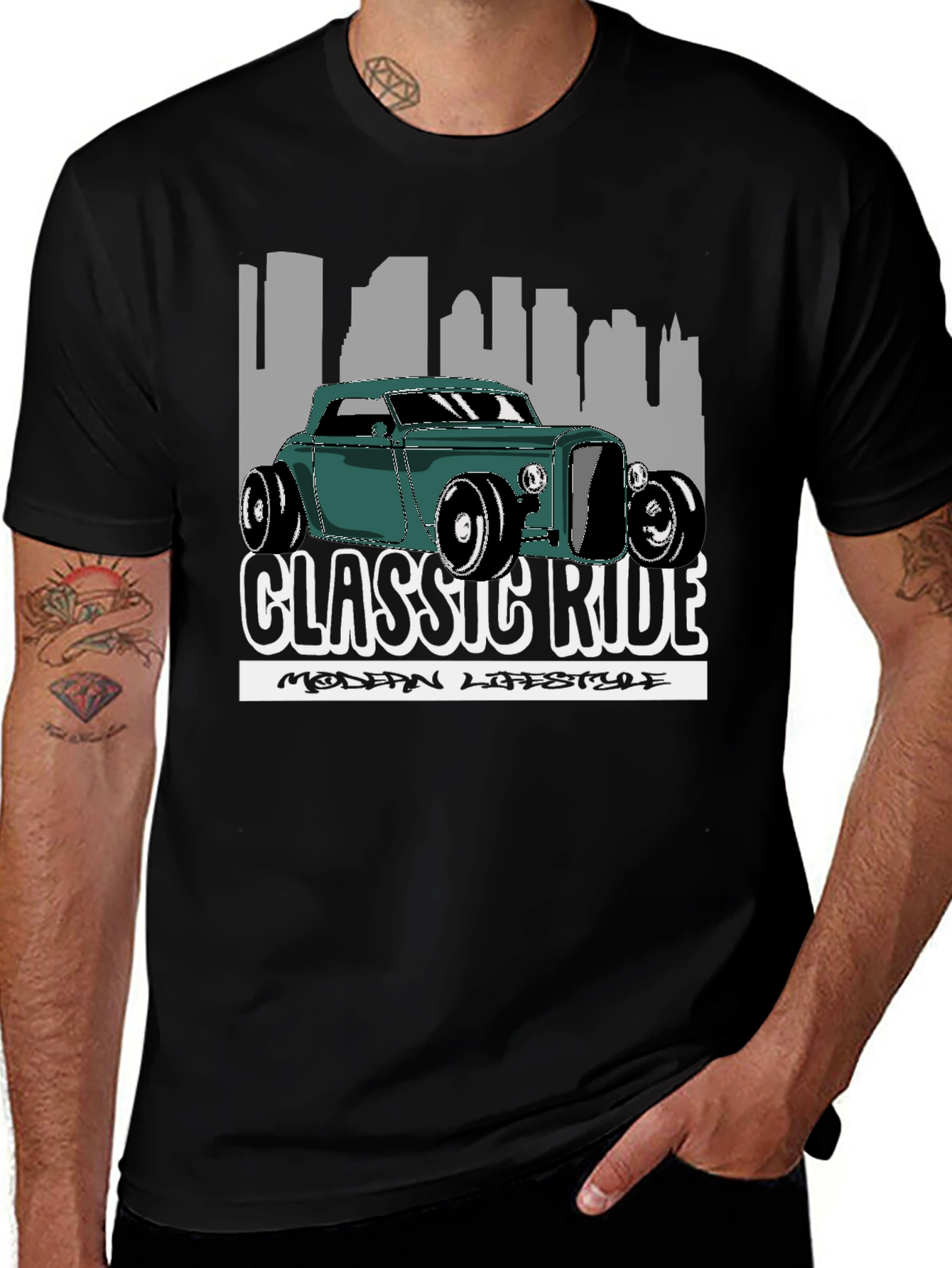 Variant 5 of Classic Ride Tee: Vintage Car Graphic T-Shirt