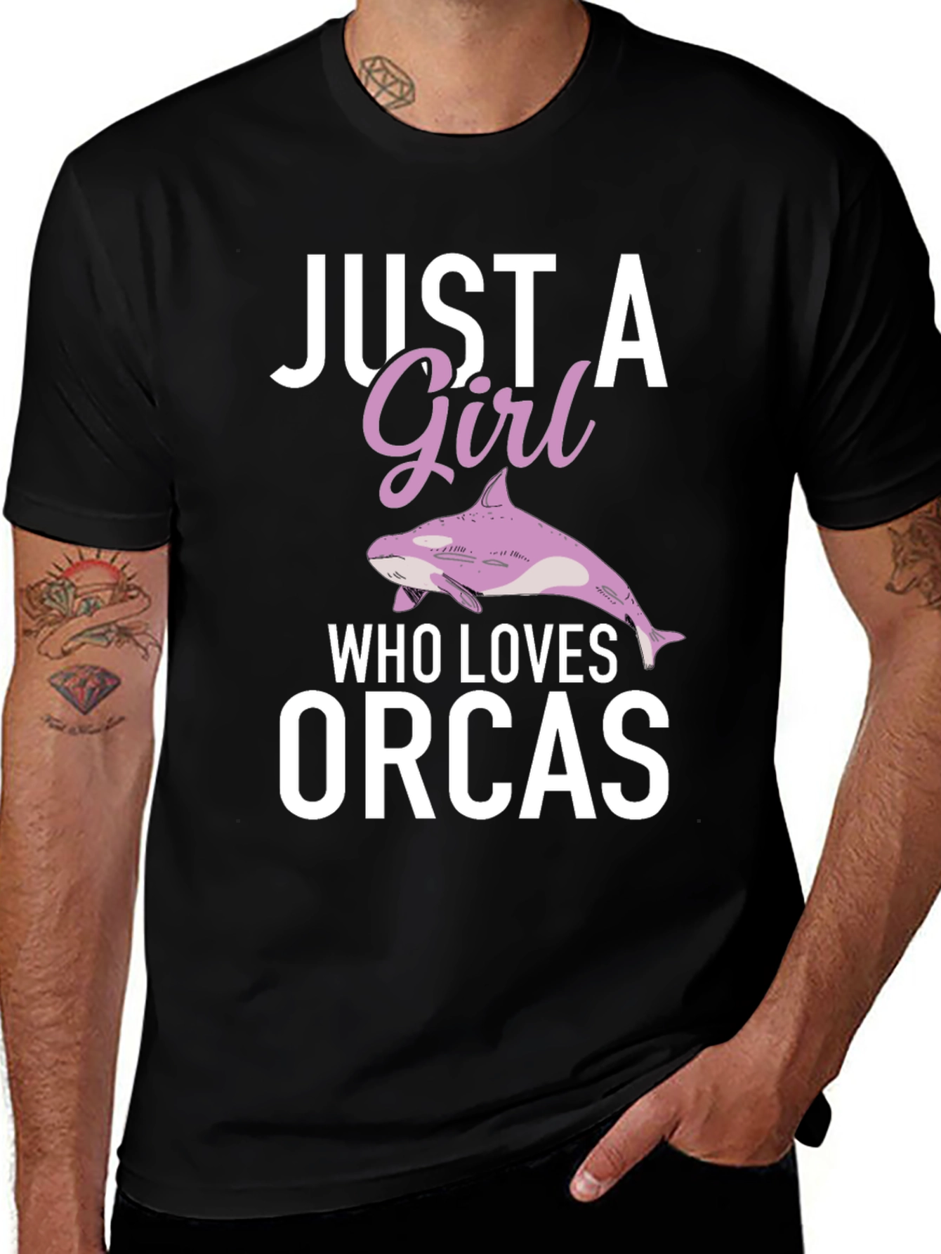 Variant 22 of Just A Girl Who Loves Orcas T-Shirt