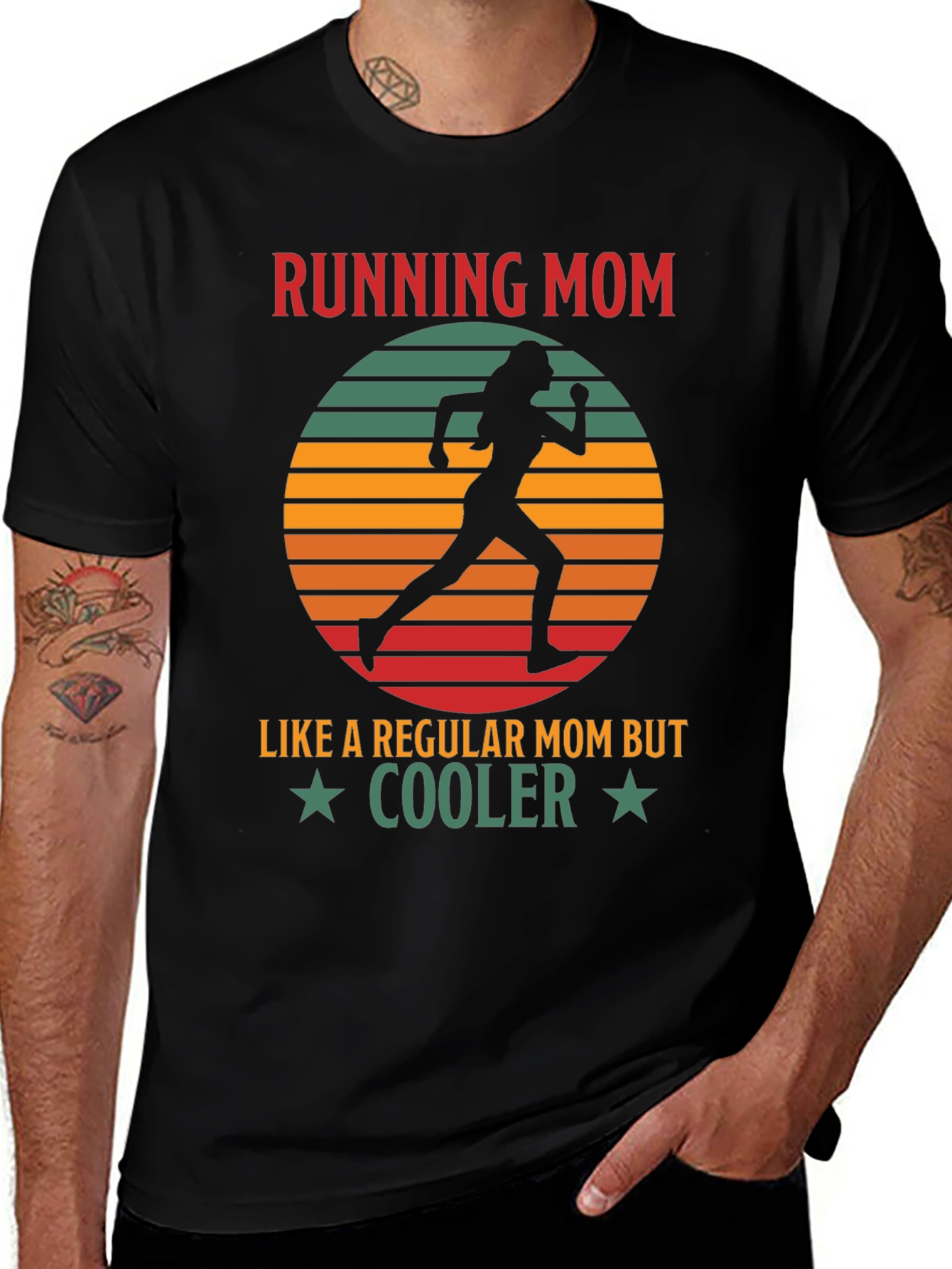 Variant 11 of Running Mom Graphic T-Shirt