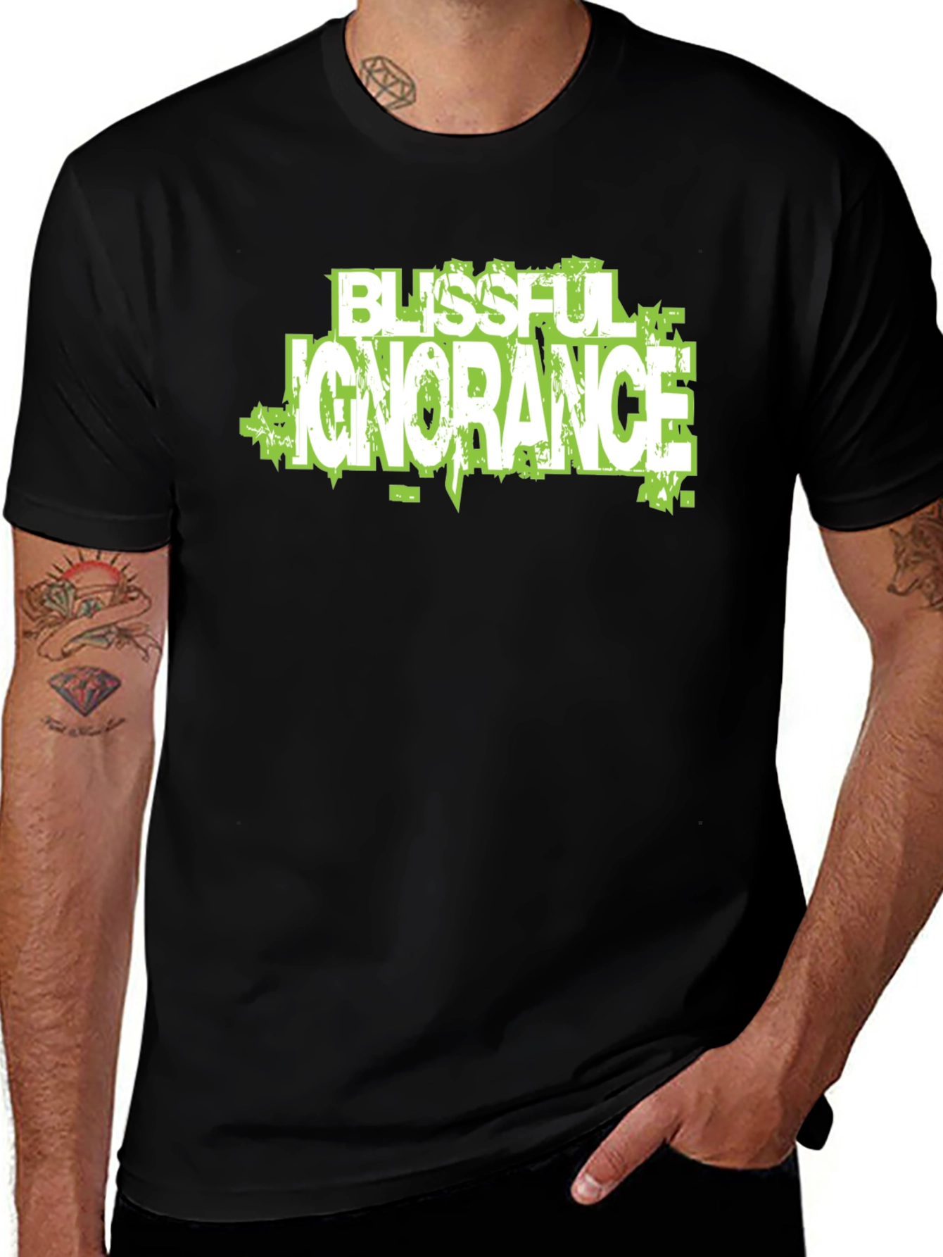 Variant 2 of Blissful Ignorance Graphic Tee - Trendy Design