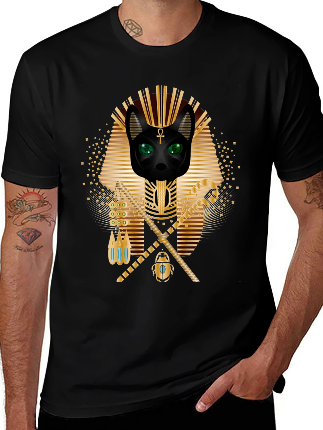 Variant 26 of Egyptian Cat God T-Shirt